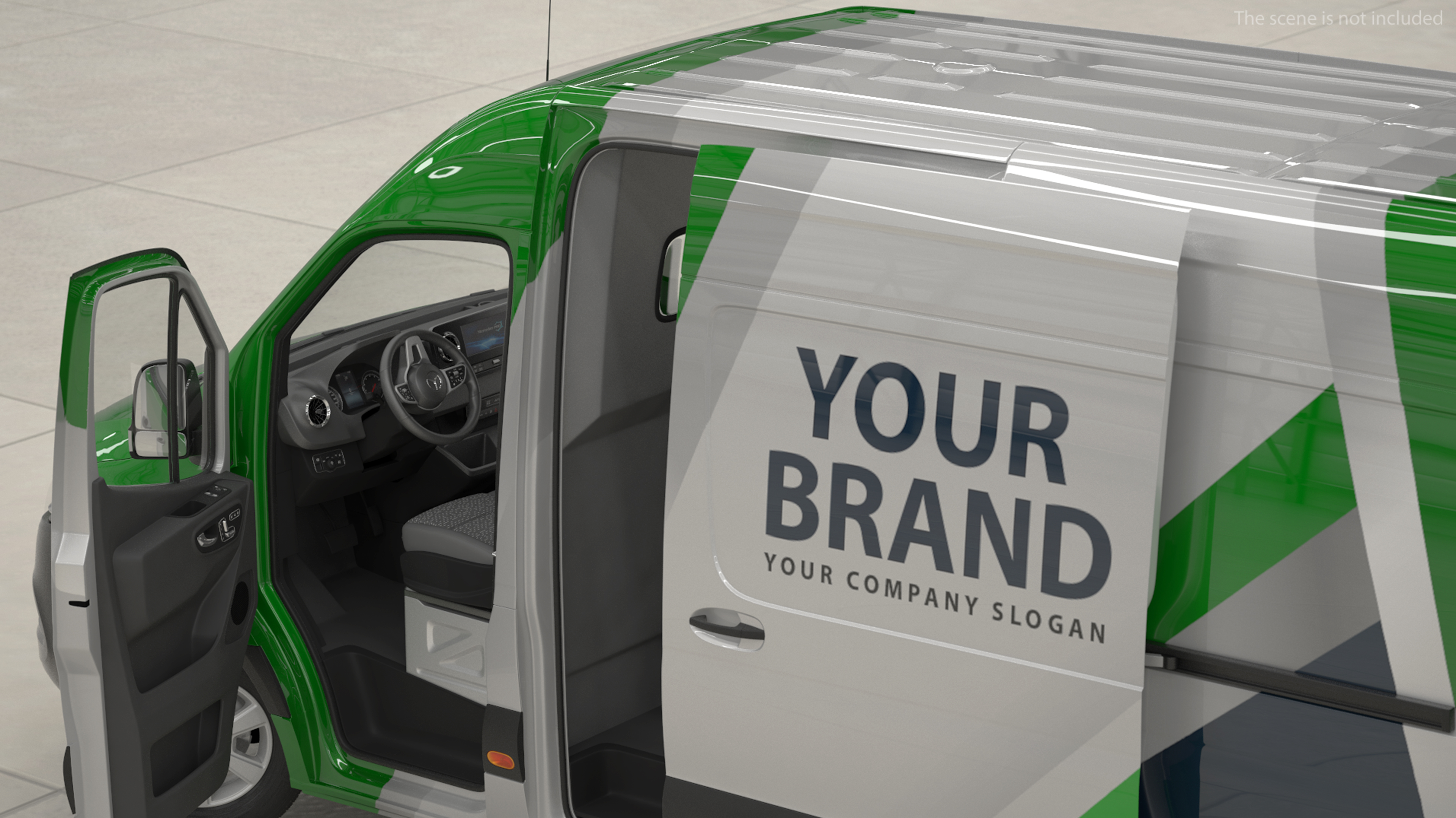 3D model 2019 Mercedes Sprinter Van Your Brand  Rigged