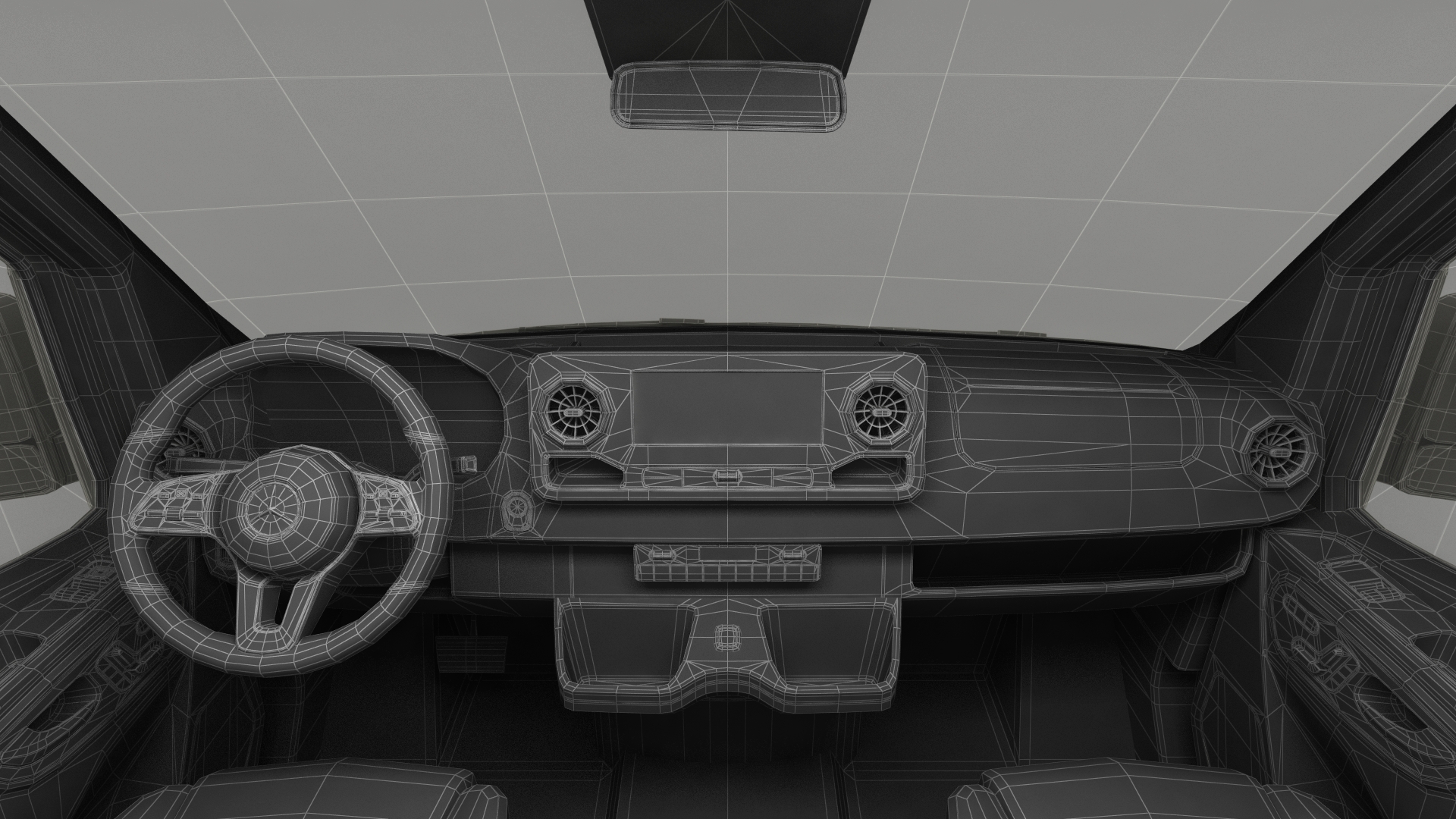 3D model 2019 Mercedes Sprinter Van Your Brand  Rigged