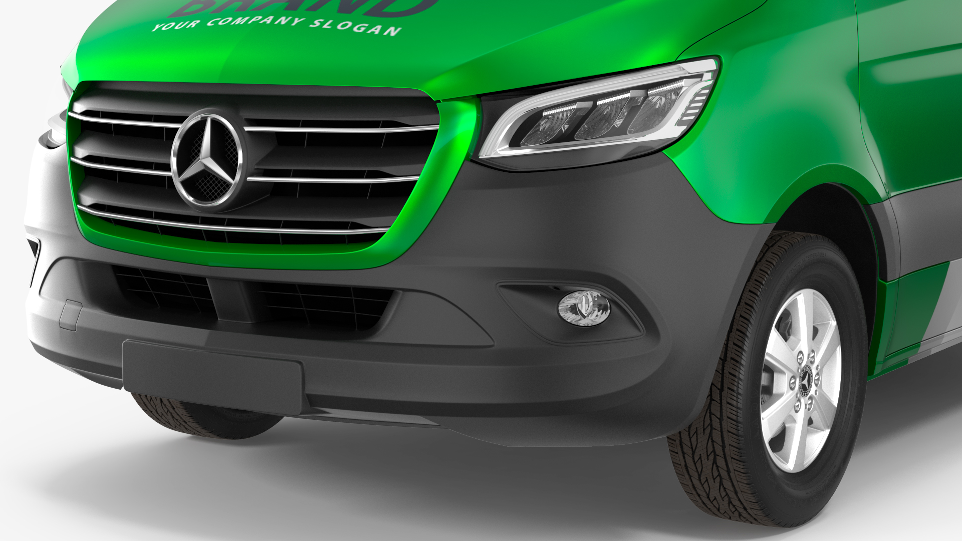 3D model 2019 Mercedes Sprinter Van Your Brand  Rigged