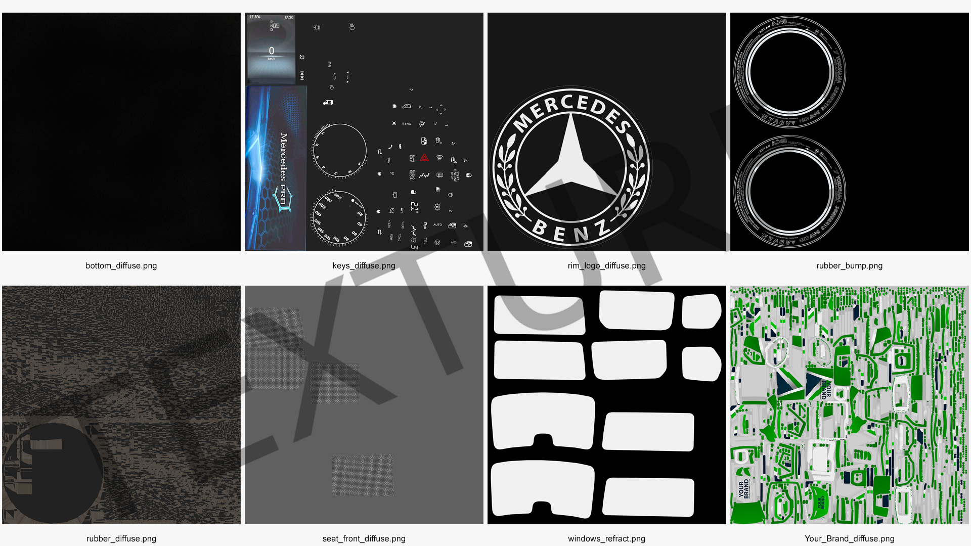 3D model 2019 Mercedes Sprinter Van Your Brand  Rigged