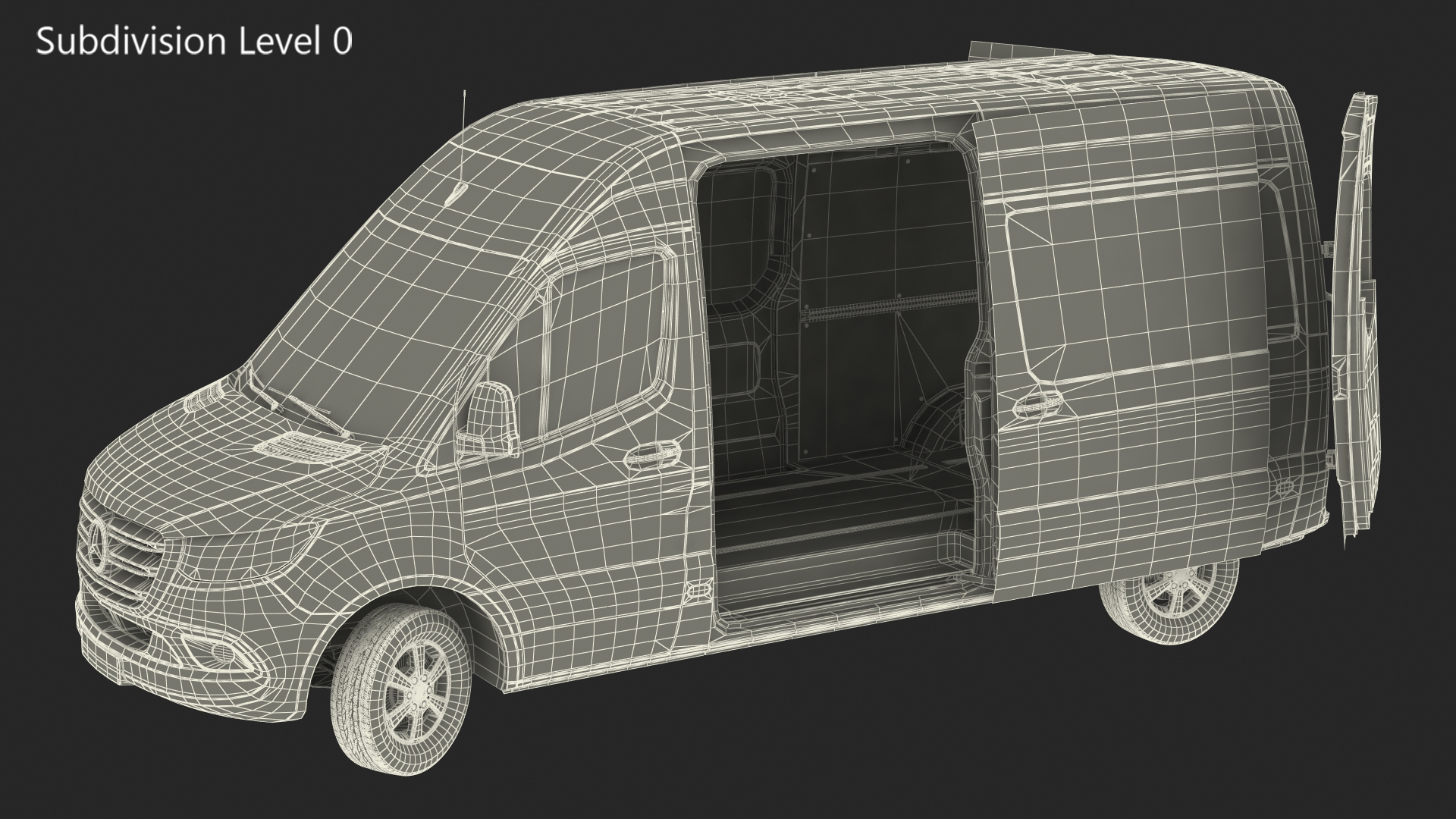 3D model 2019 Mercedes Sprinter Van Your Brand  Rigged