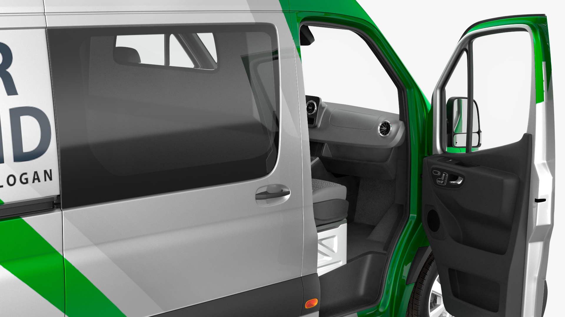 3D model 2019 Mercedes Sprinter Van Your Brand  Rigged