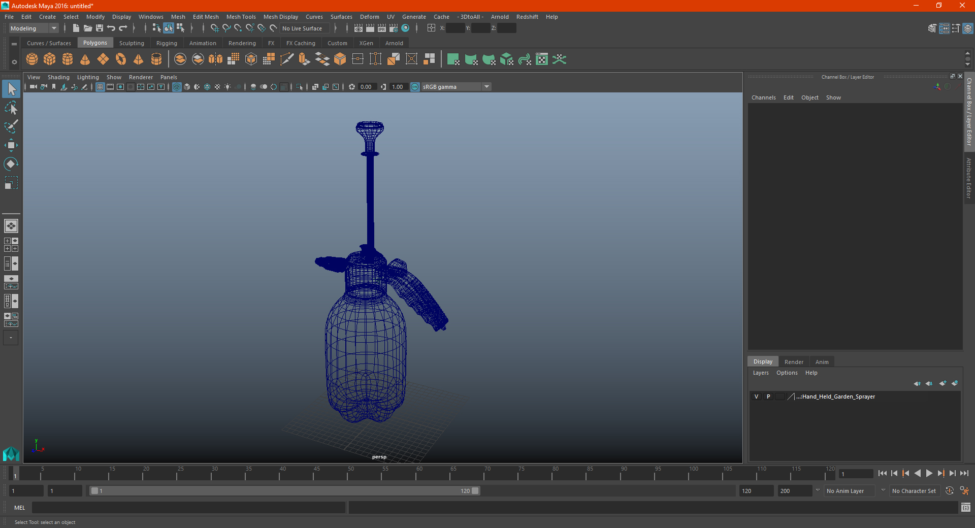 Hand Held Garden Sprayer 3D model