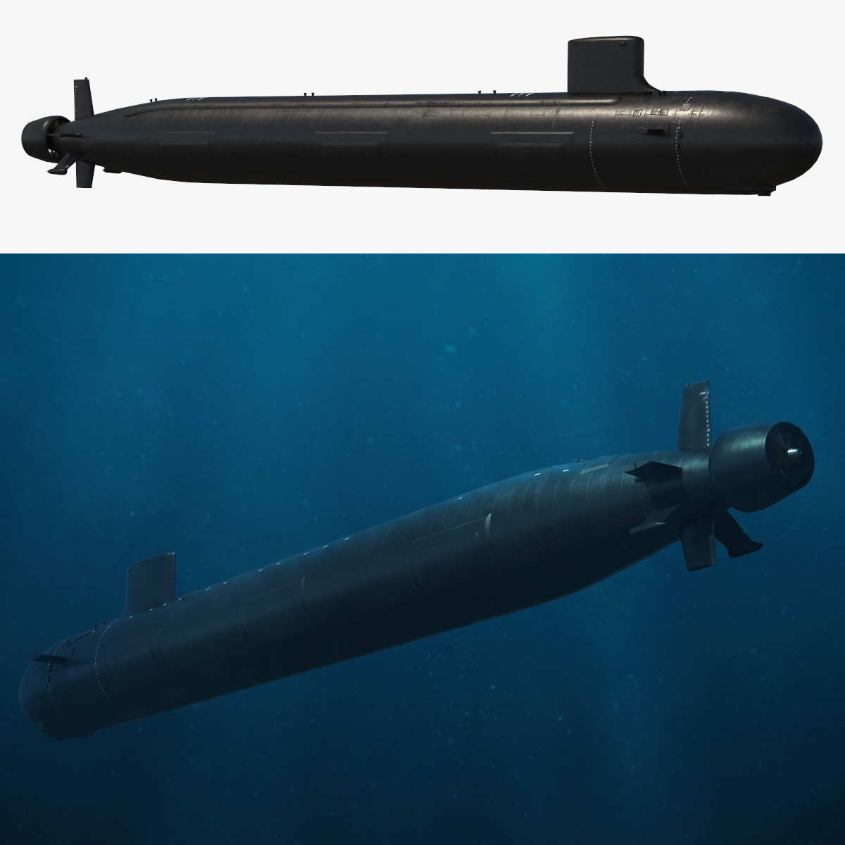 Virginia class Submarine SSN 774 Game Ready