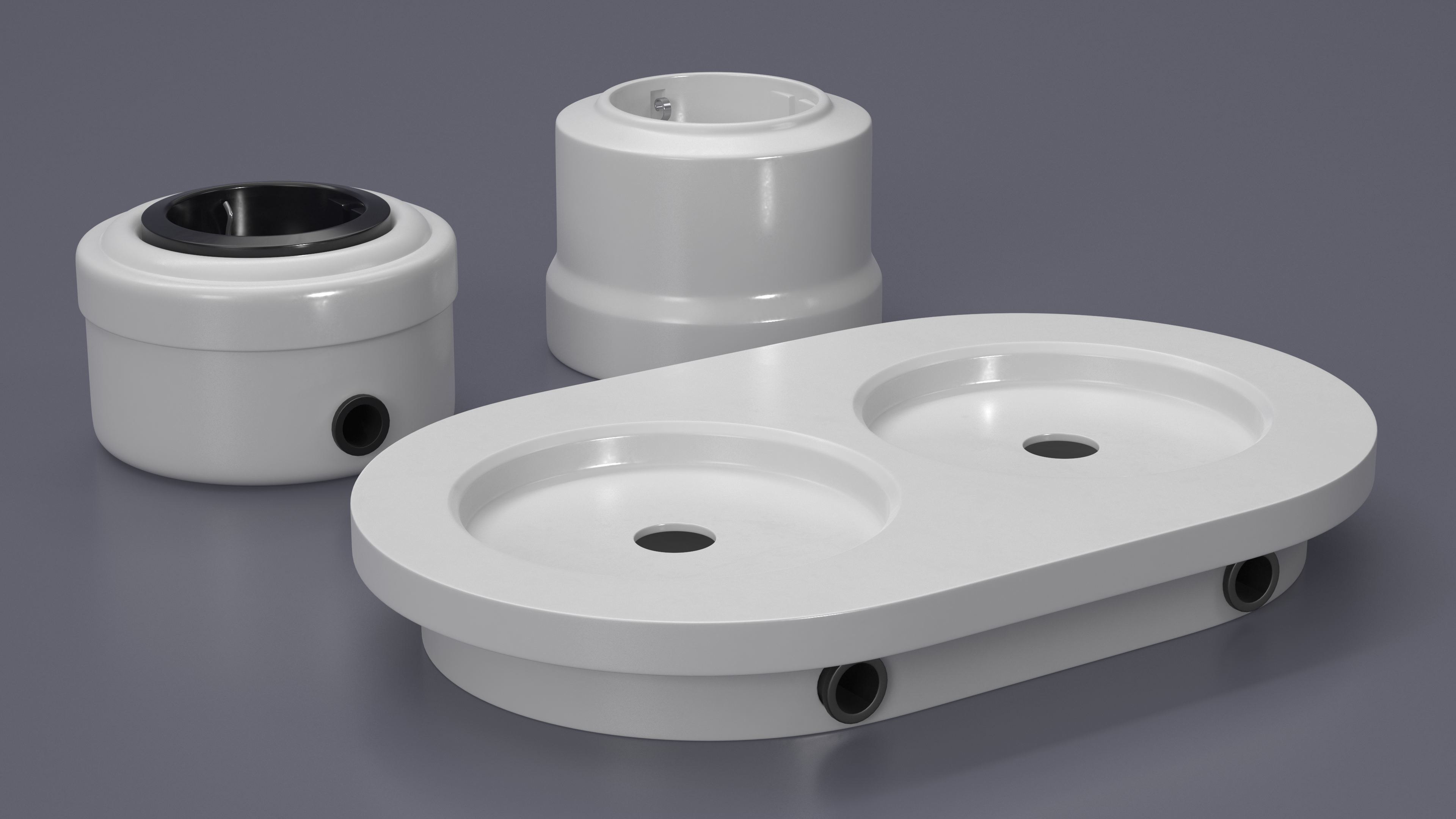 Ceramic Retro Sockets White, view 5