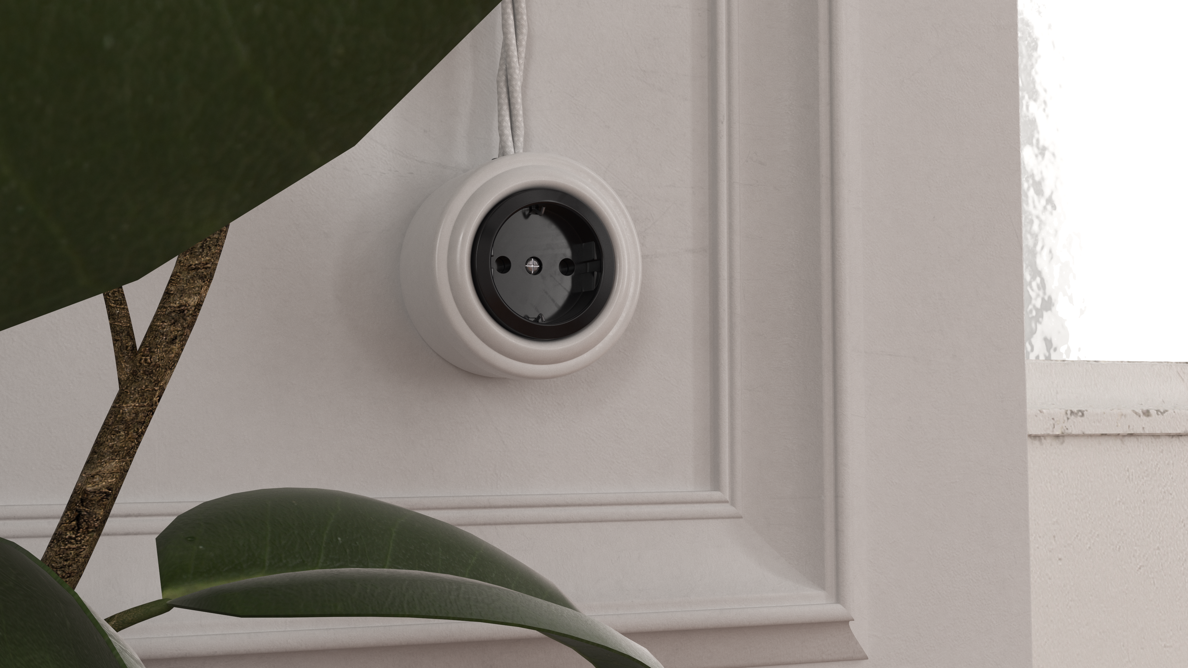 Ceramic Retro Sockets White, view 8