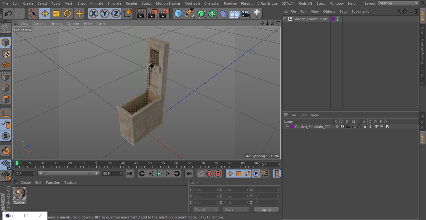 3D model Garden Fountain