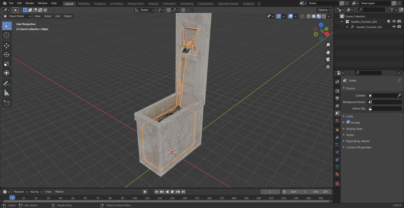3D model Garden Fountain
