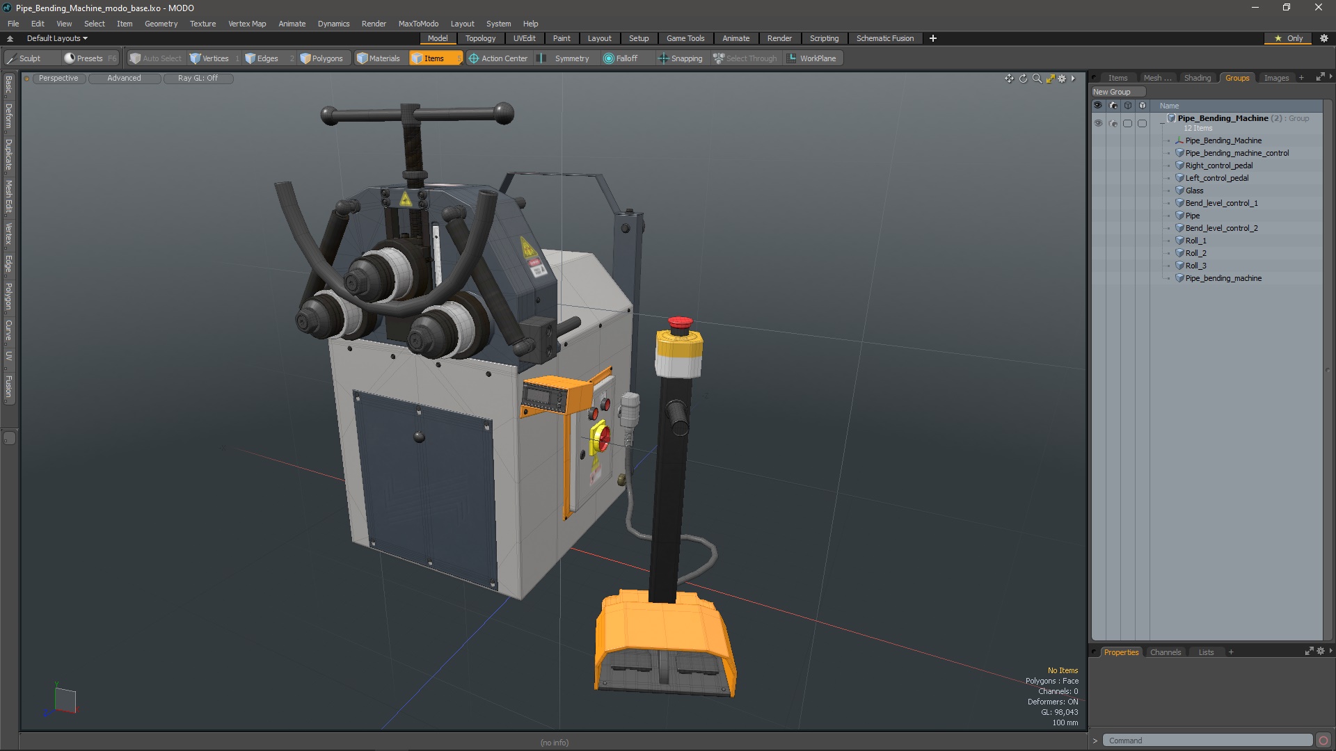 3D model Pipe Bending Machine