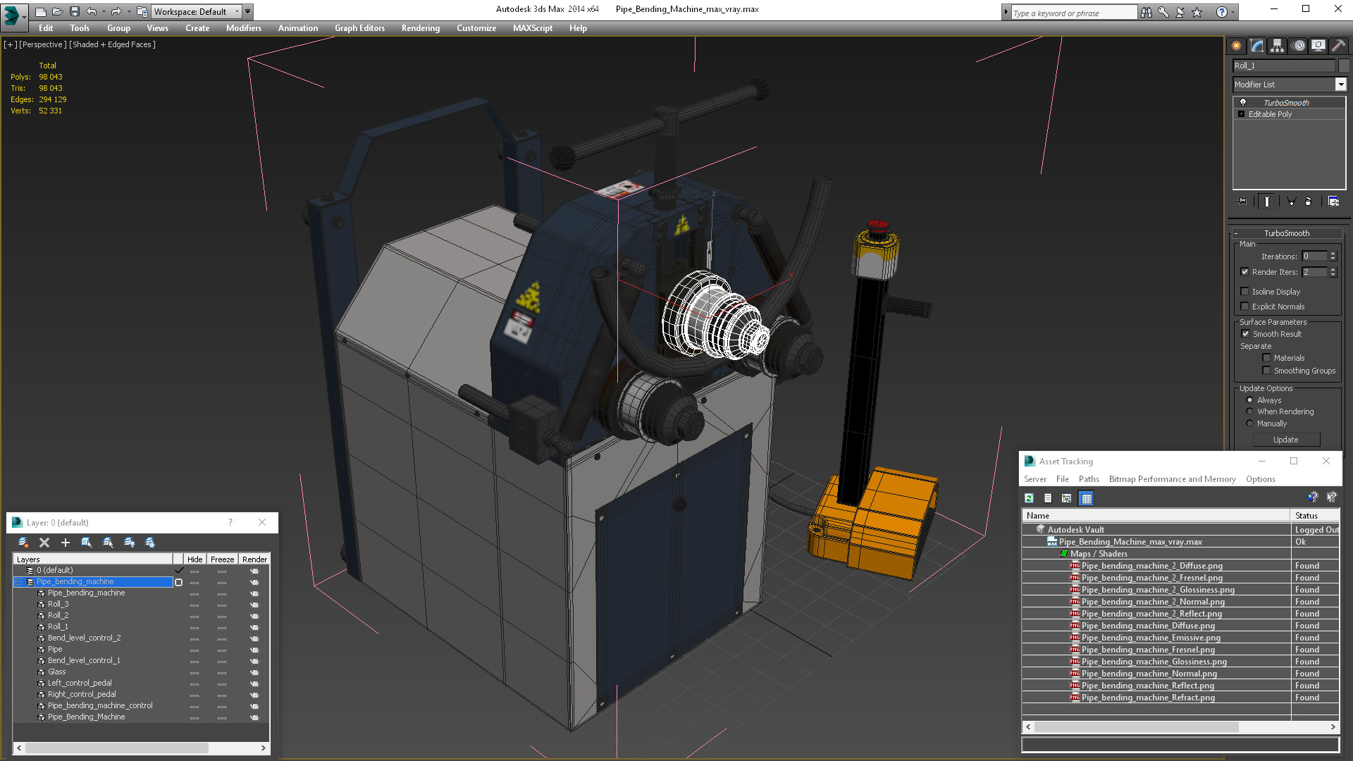 3D model Pipe Bending Machine