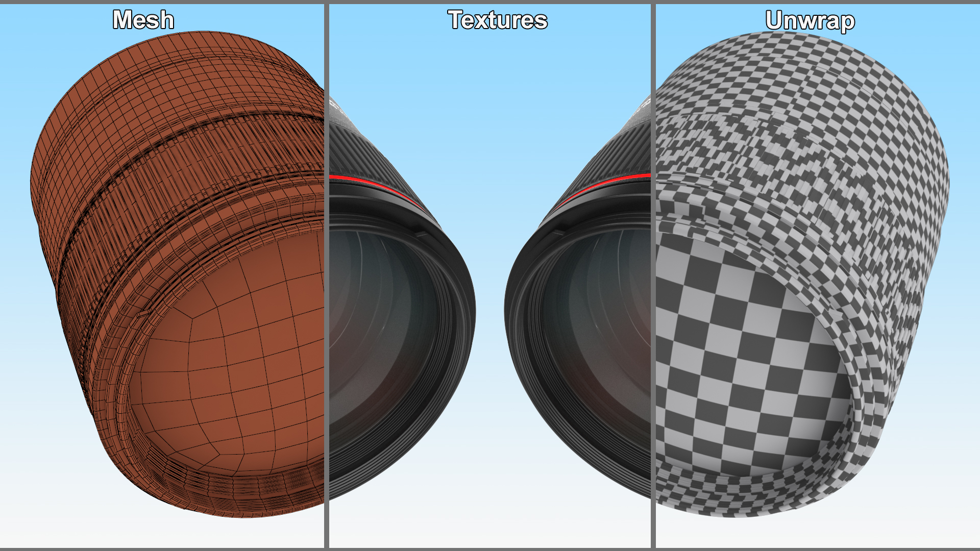 3D Lens Canon EF 85mm model