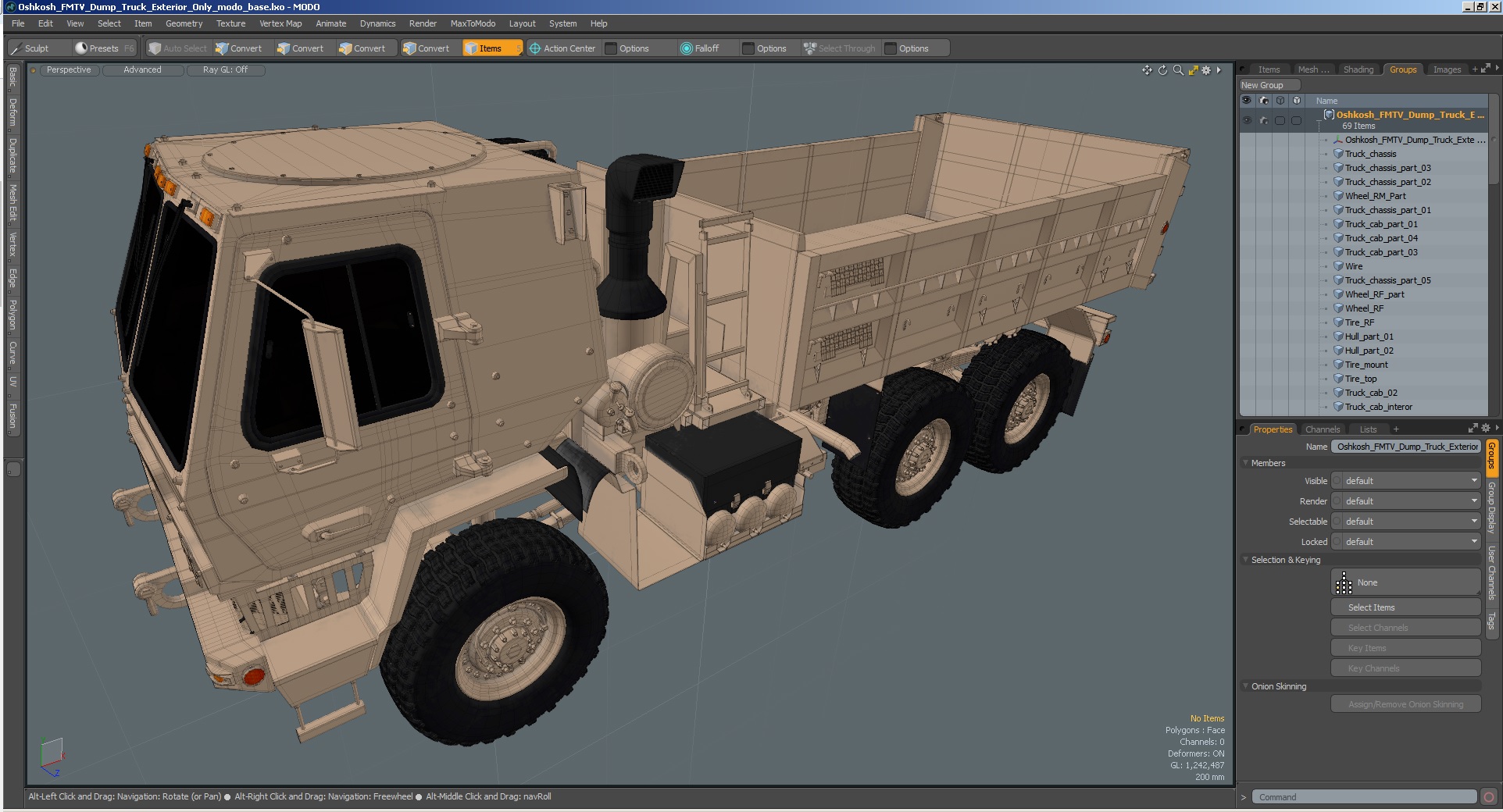 Oshkosh FMTV Dump Truck Exterior Only 3D