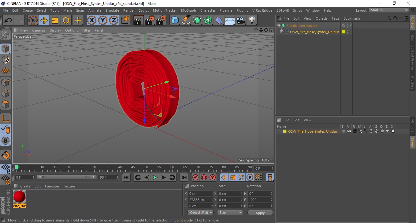 OSW Fire Hose Syntex Unidur 3D