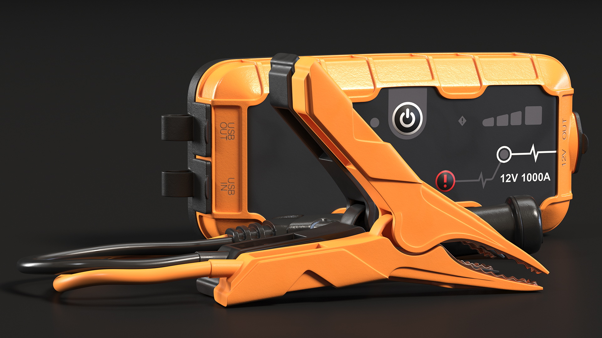 Car Battery Booster Pack 3D model