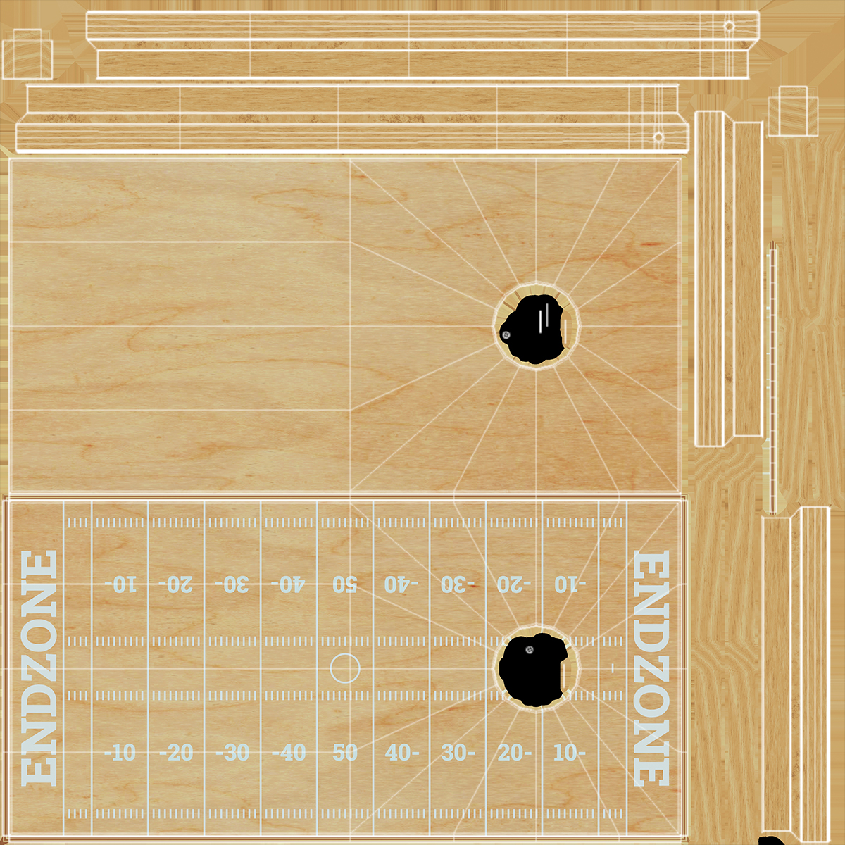 Wooden Cornhole Bean Bag Toss Game 3D model
