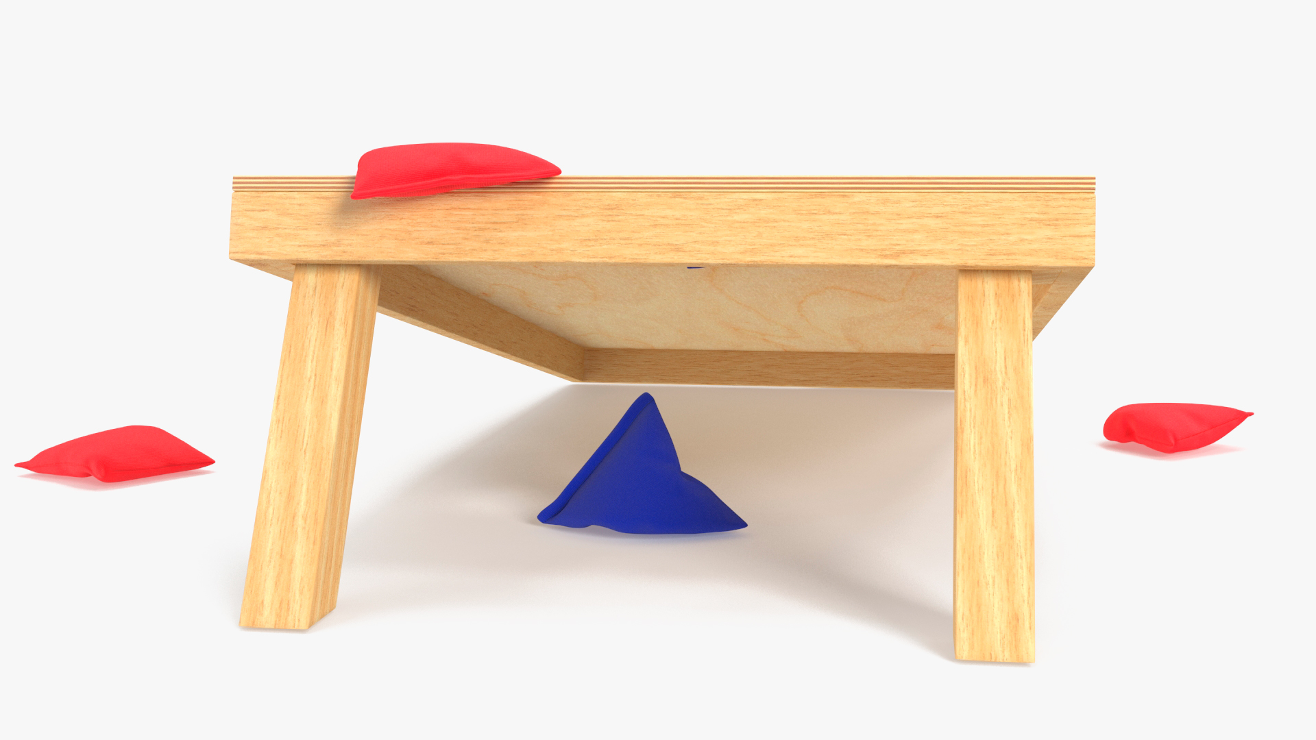 Wooden Cornhole Bean Bag Toss Game 3D model