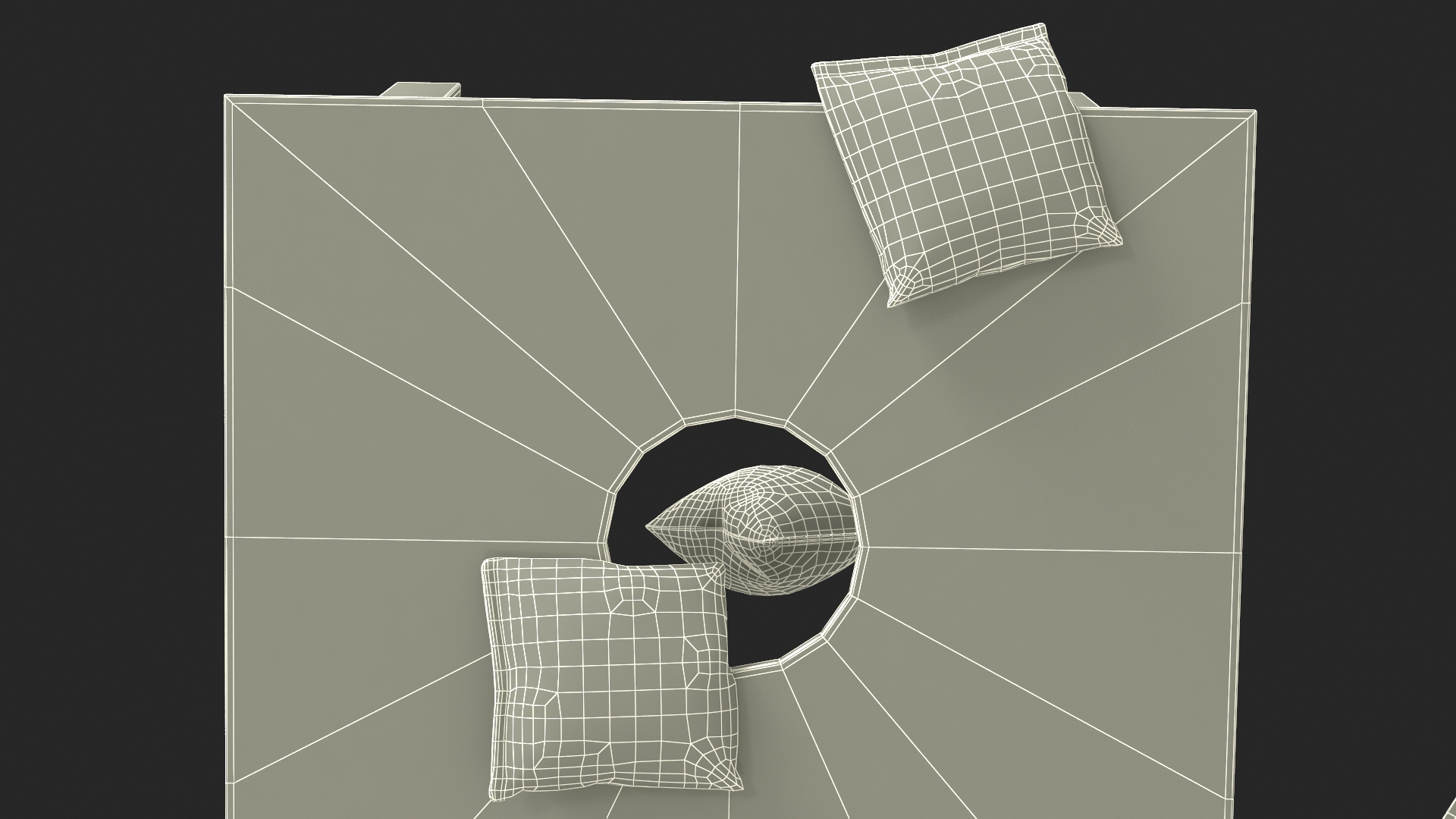 Wooden Cornhole Bean Bag Toss Game 3D model
