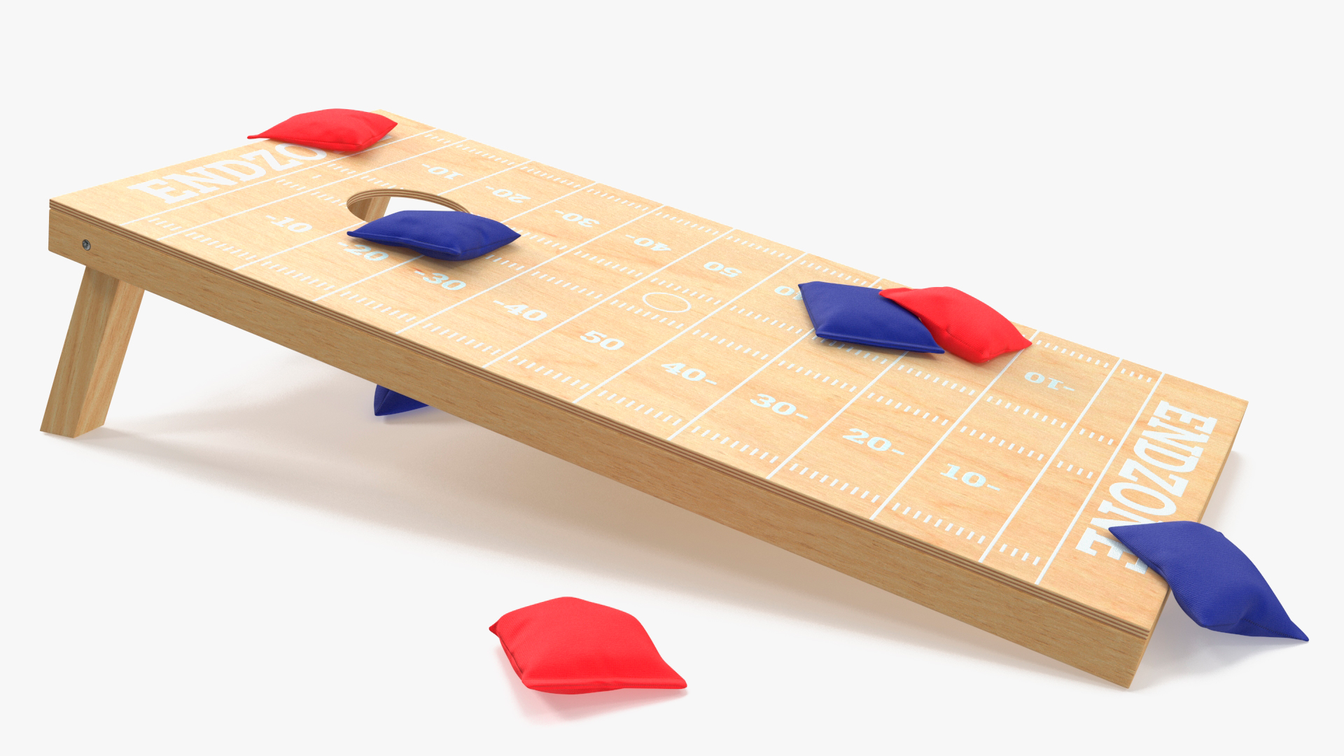 Wooden Cornhole Bean Bag Toss Game 3D model