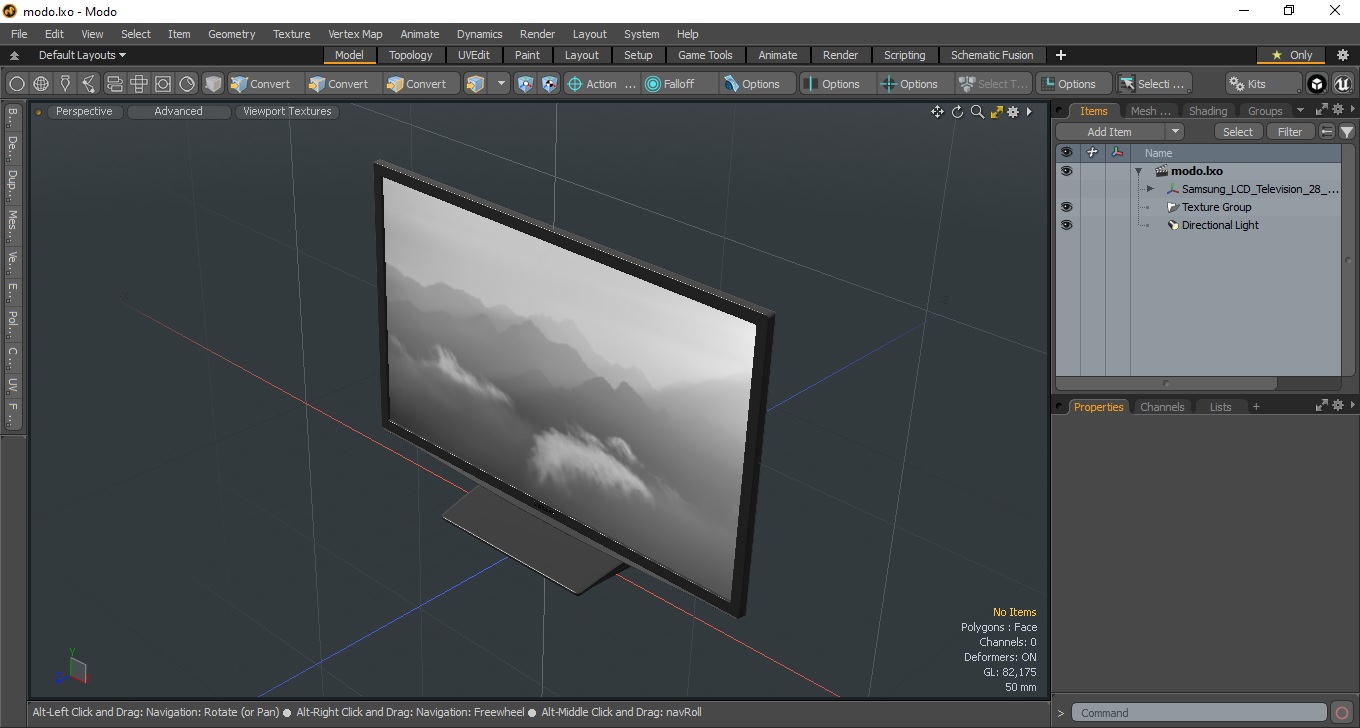 3D model Samsung LCD Television 28 inch