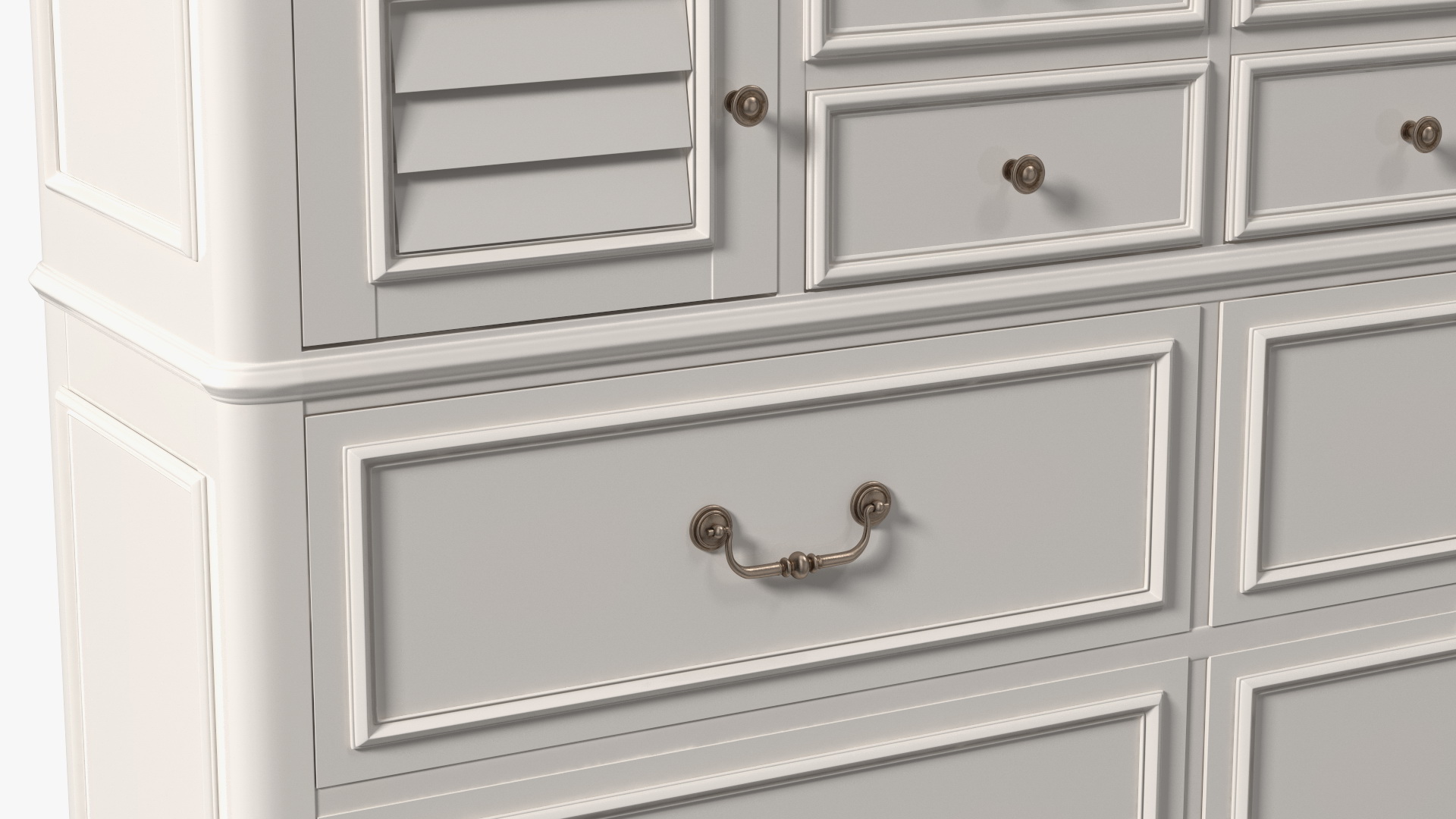 Charleston Dresser White 3D model