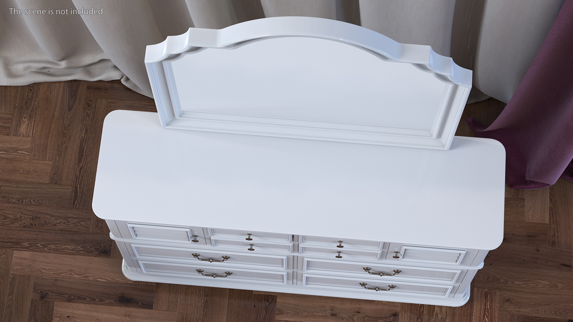 Charleston Dresser White 3D model