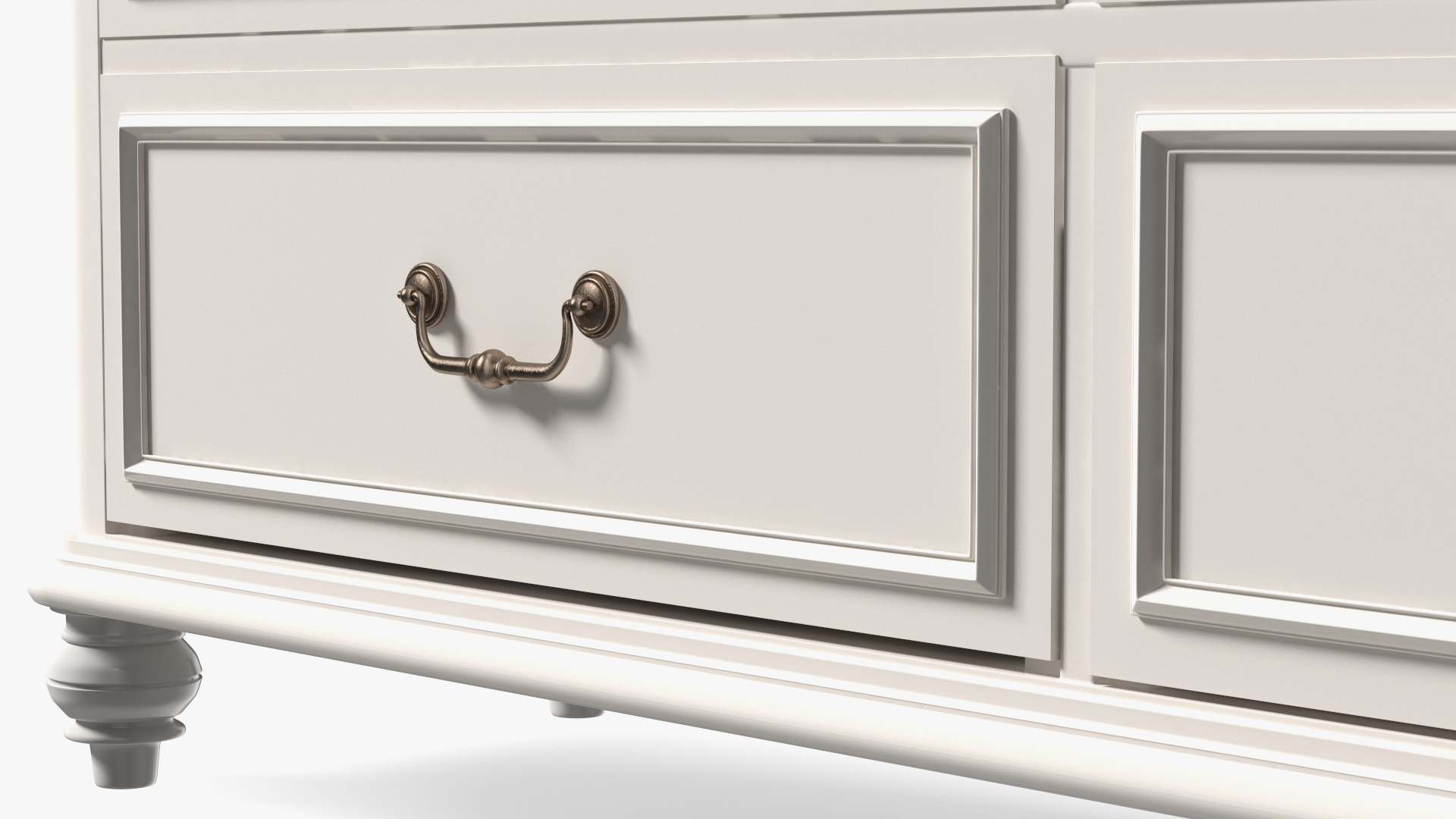 Charleston Dresser White 3D model