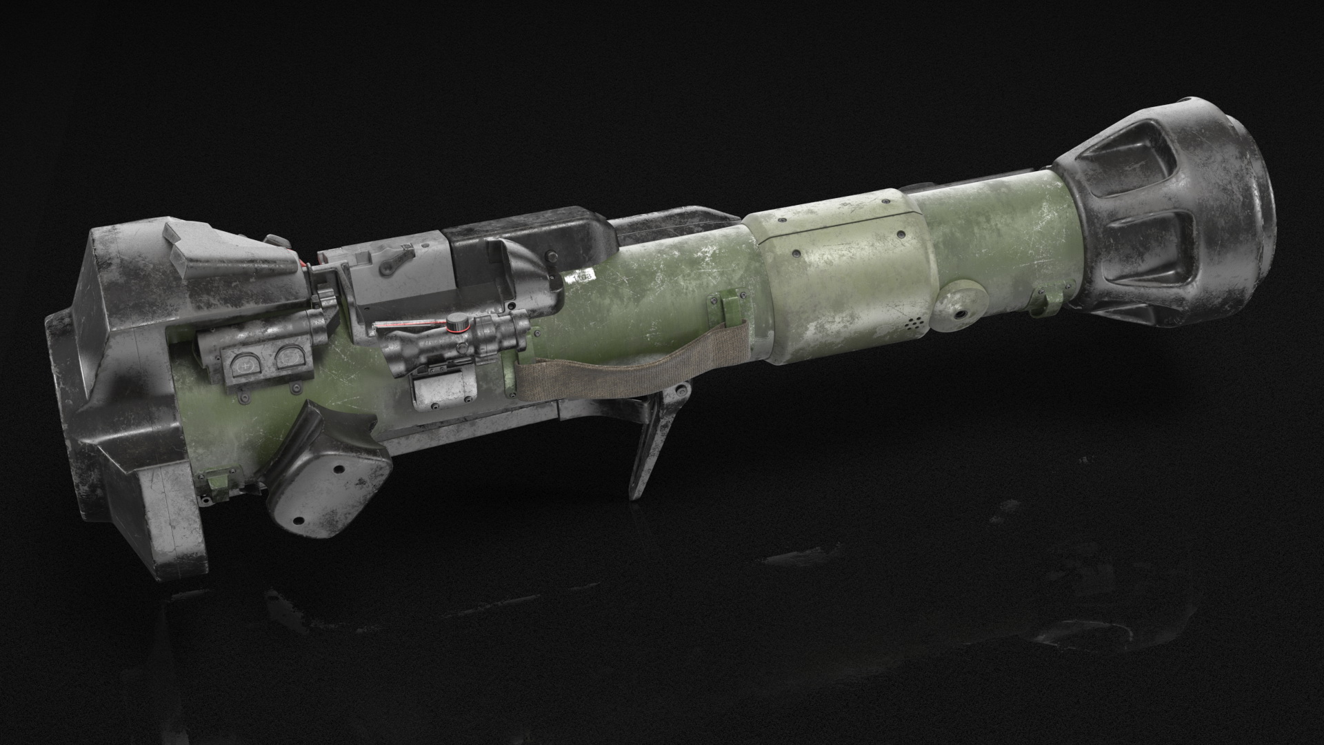 3D NLAW Rocket Launcher Dirty