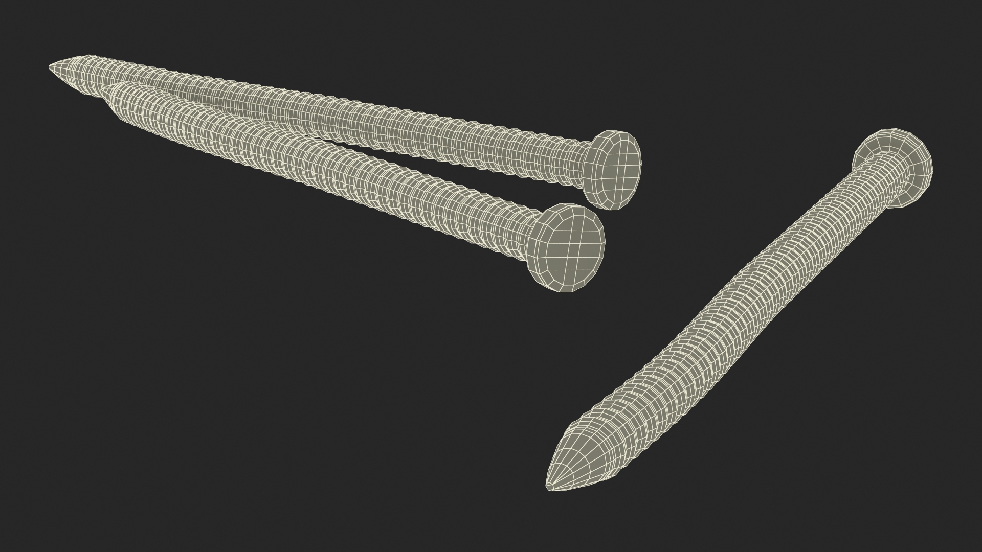 3D Panel Board Nails Old