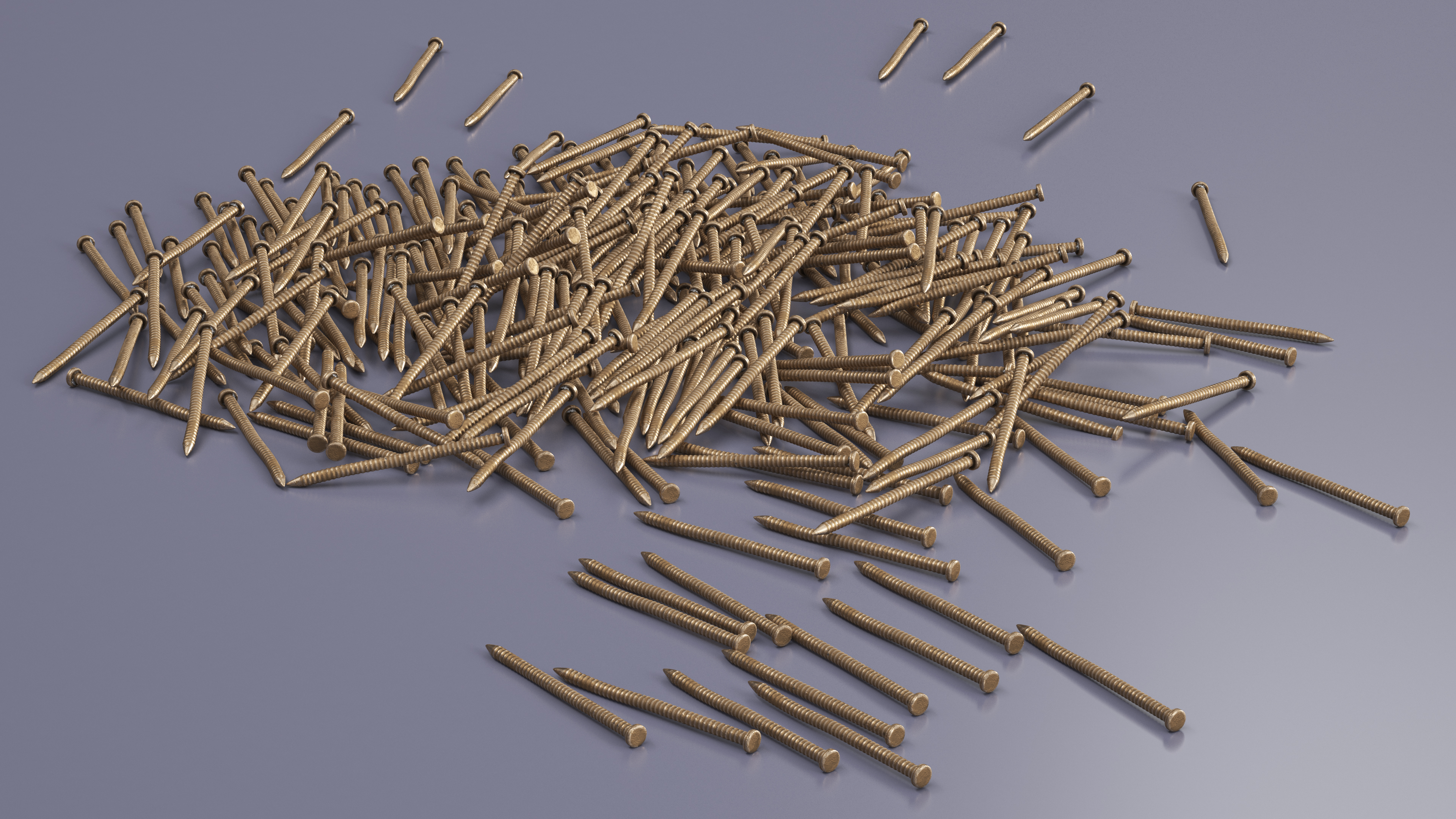 3D Panel Board Nails Old