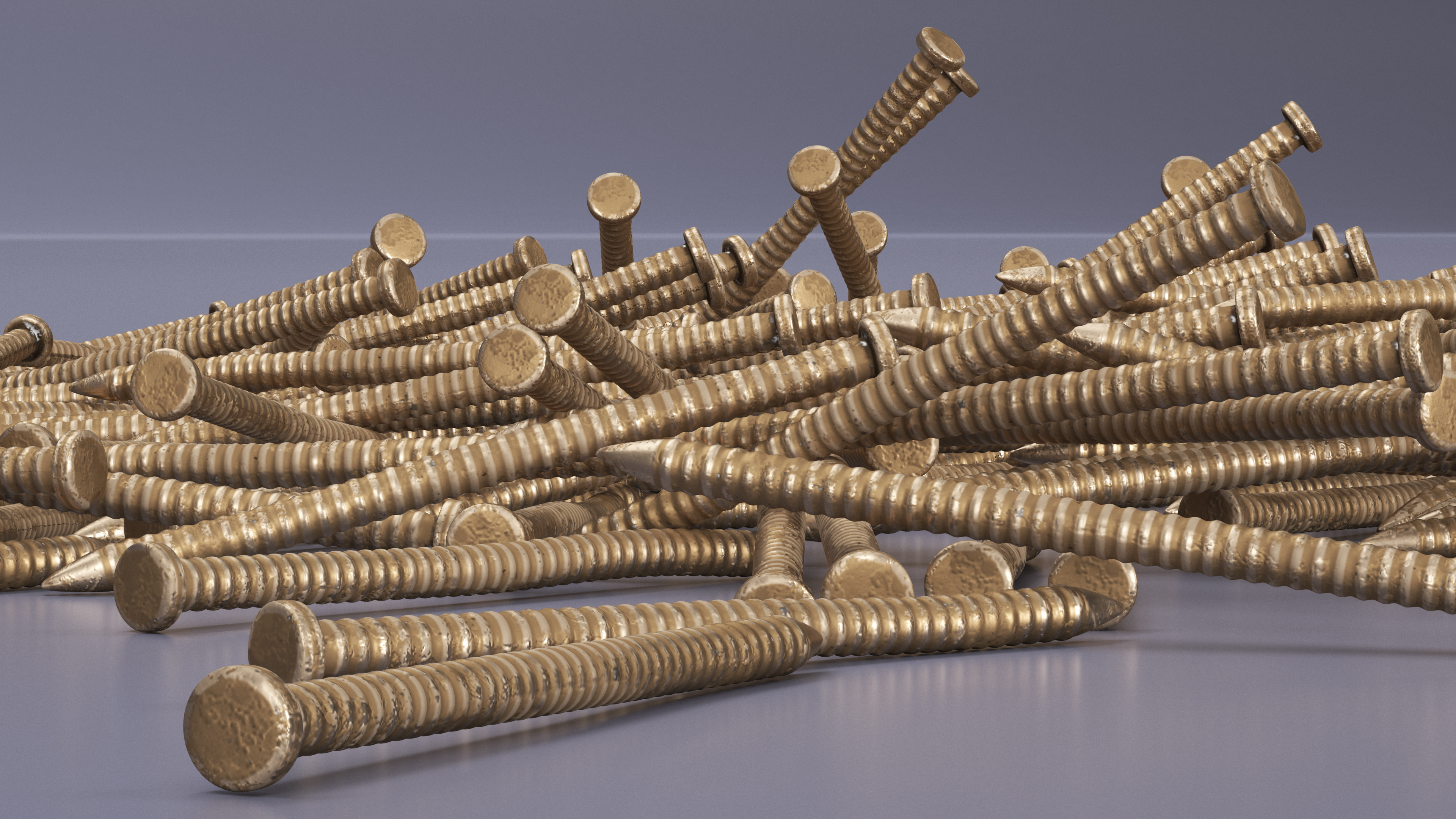 3D Panel Board Nails Old