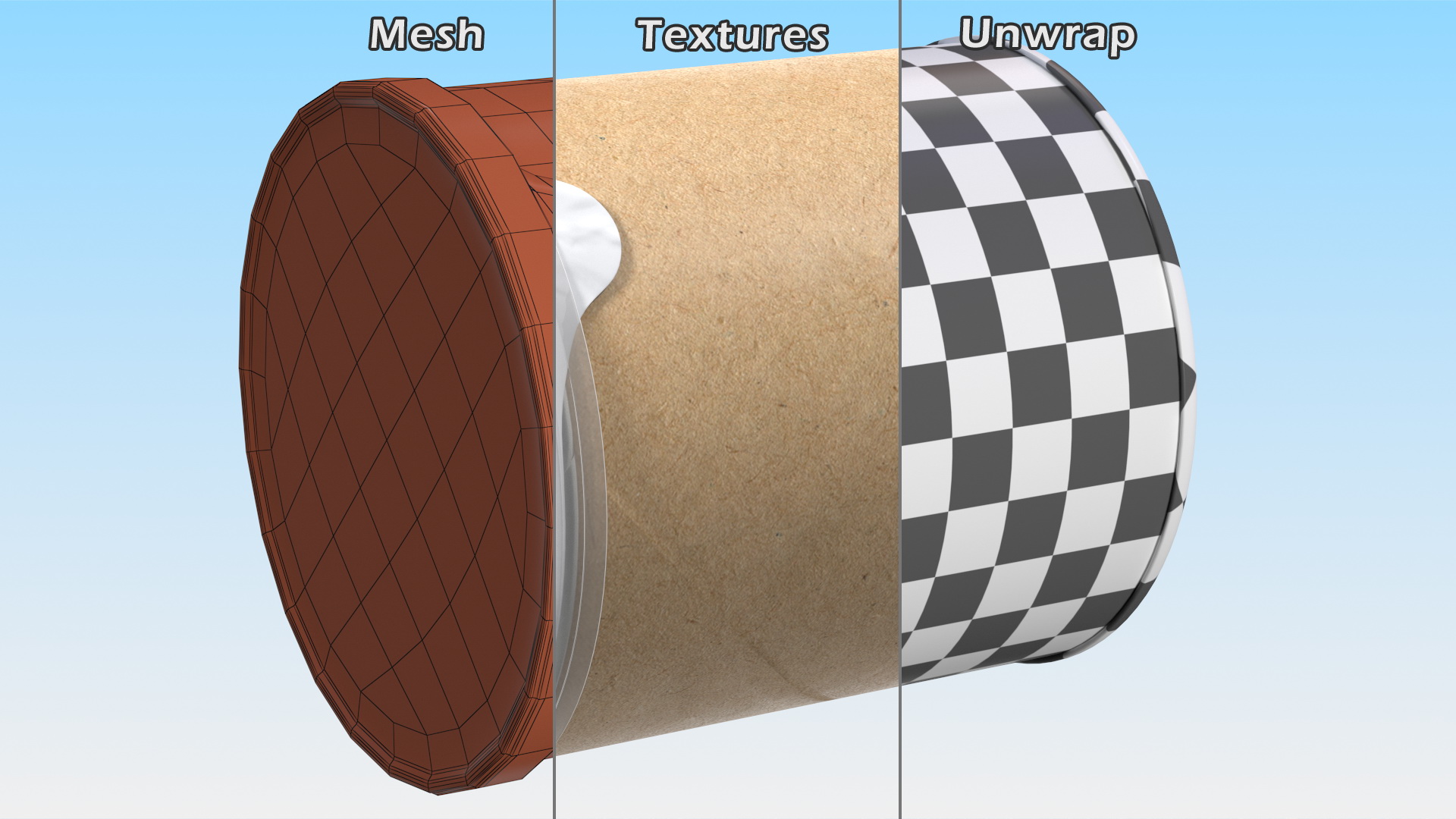 Snack Small Paper Tube 3D