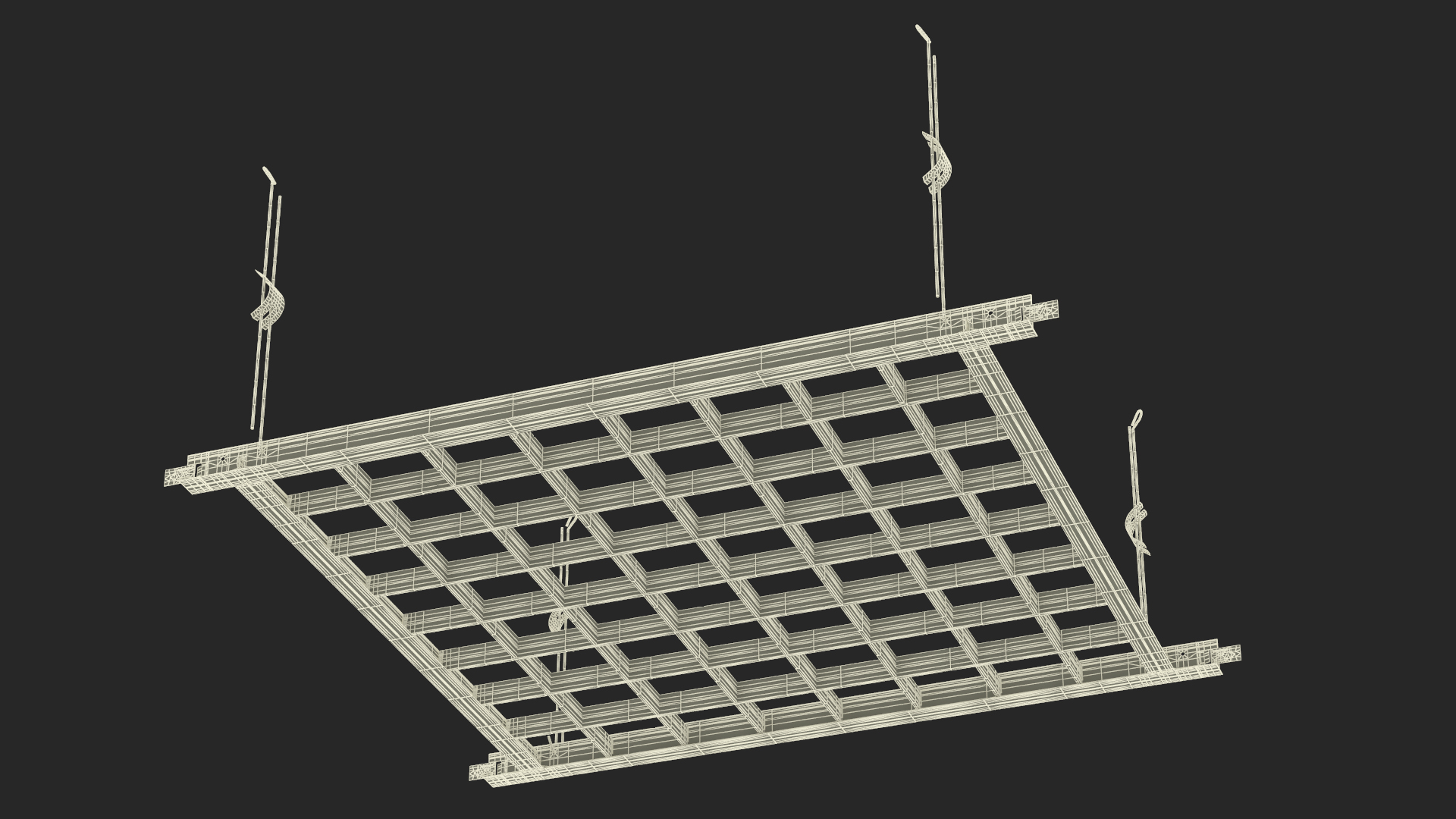 3D Aluminum Grid Ceiling