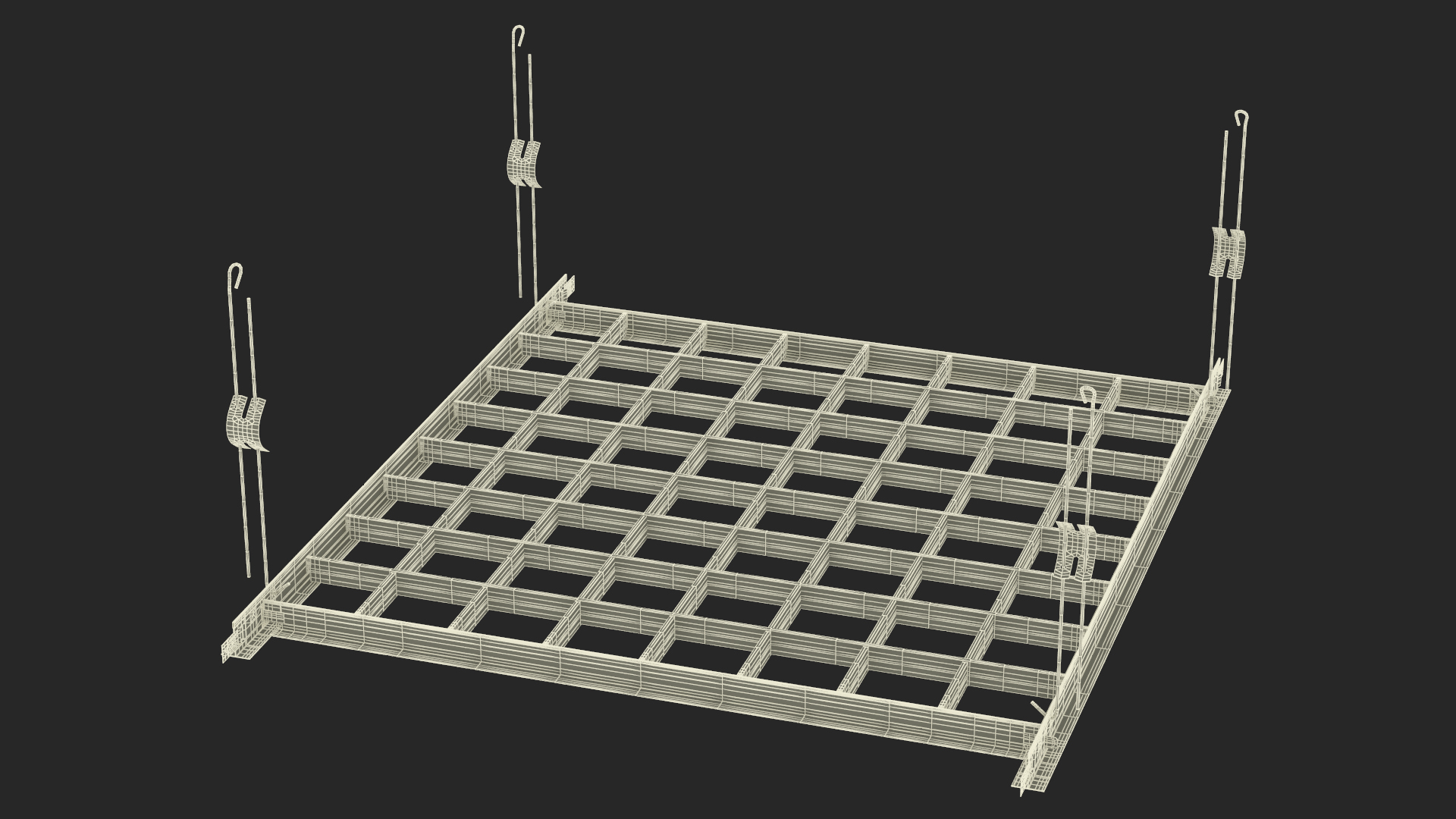 3D Aluminum Grid Ceiling