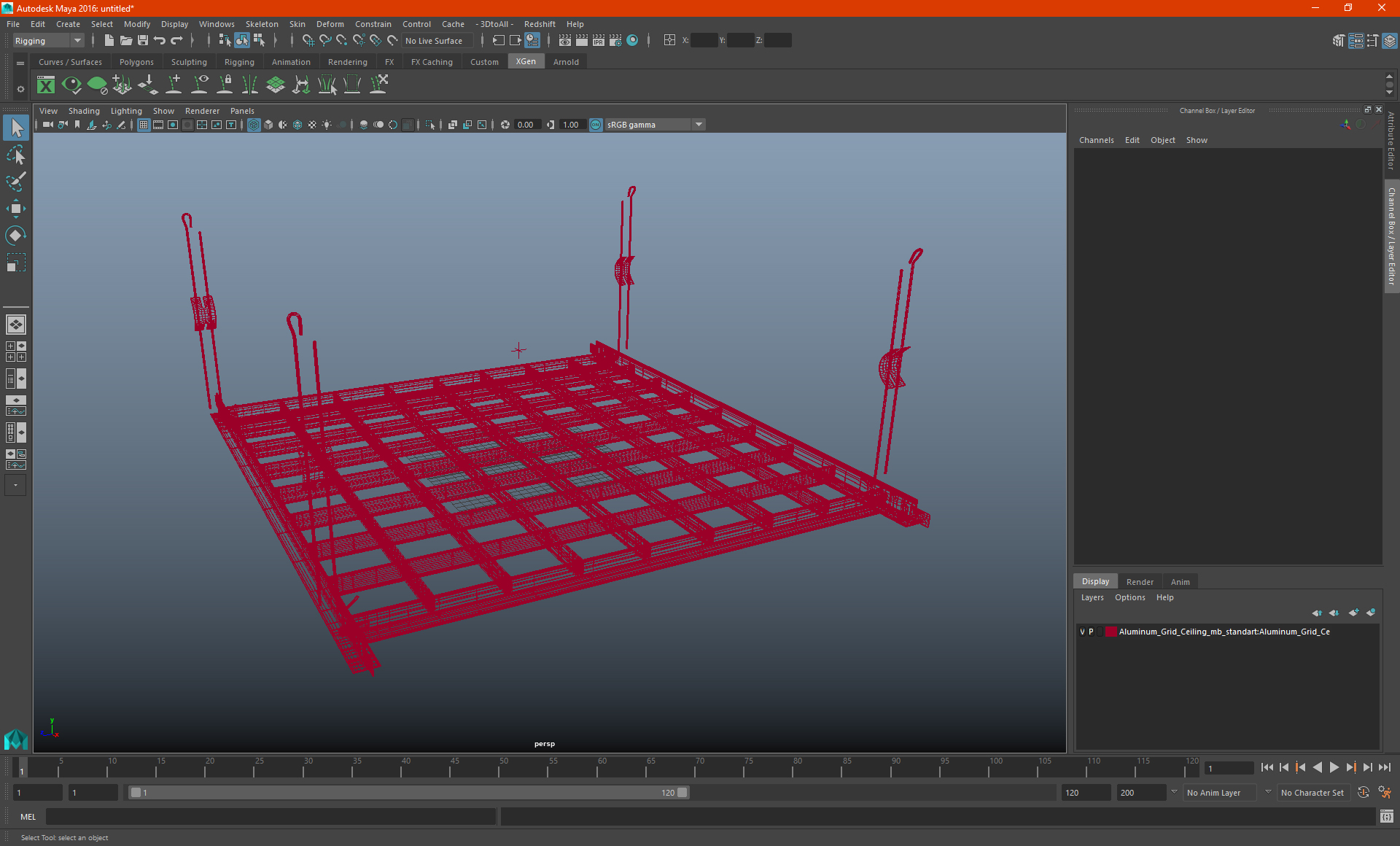 3D Aluminum Grid Ceiling