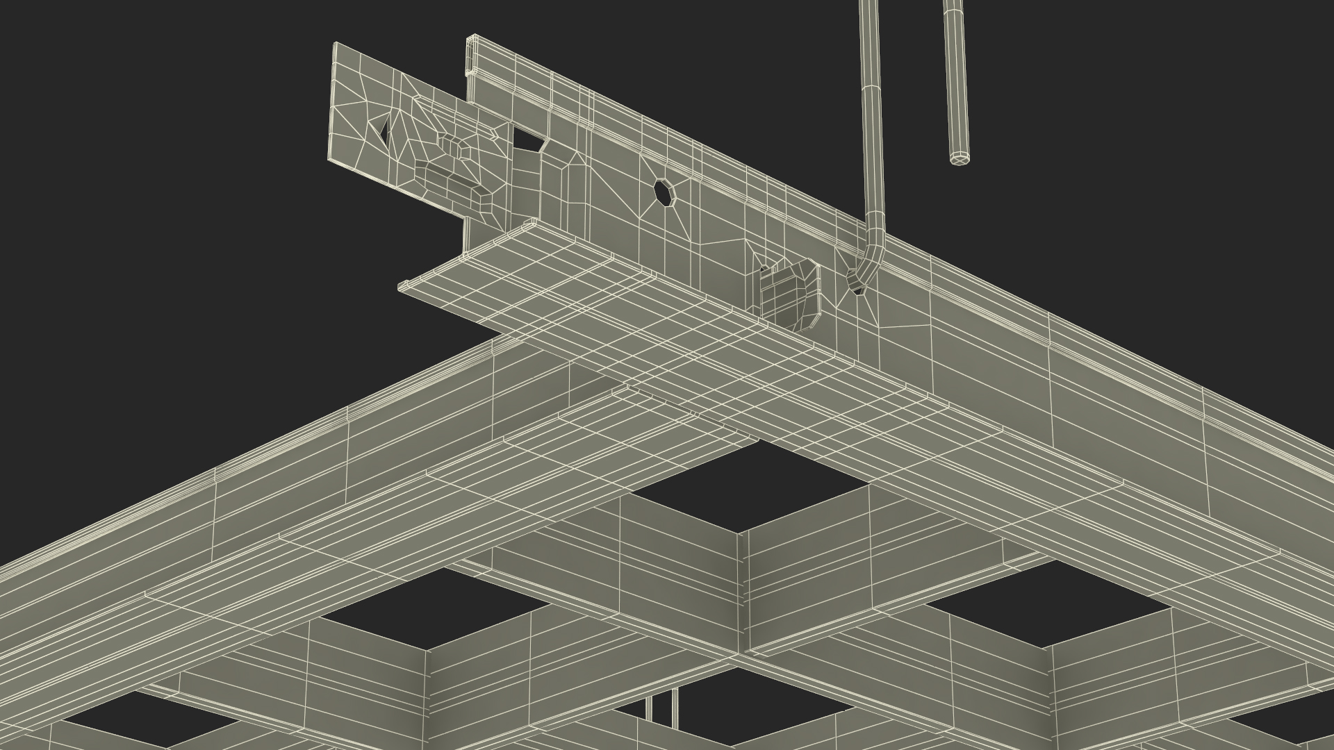 3D Aluminum Grid Ceiling