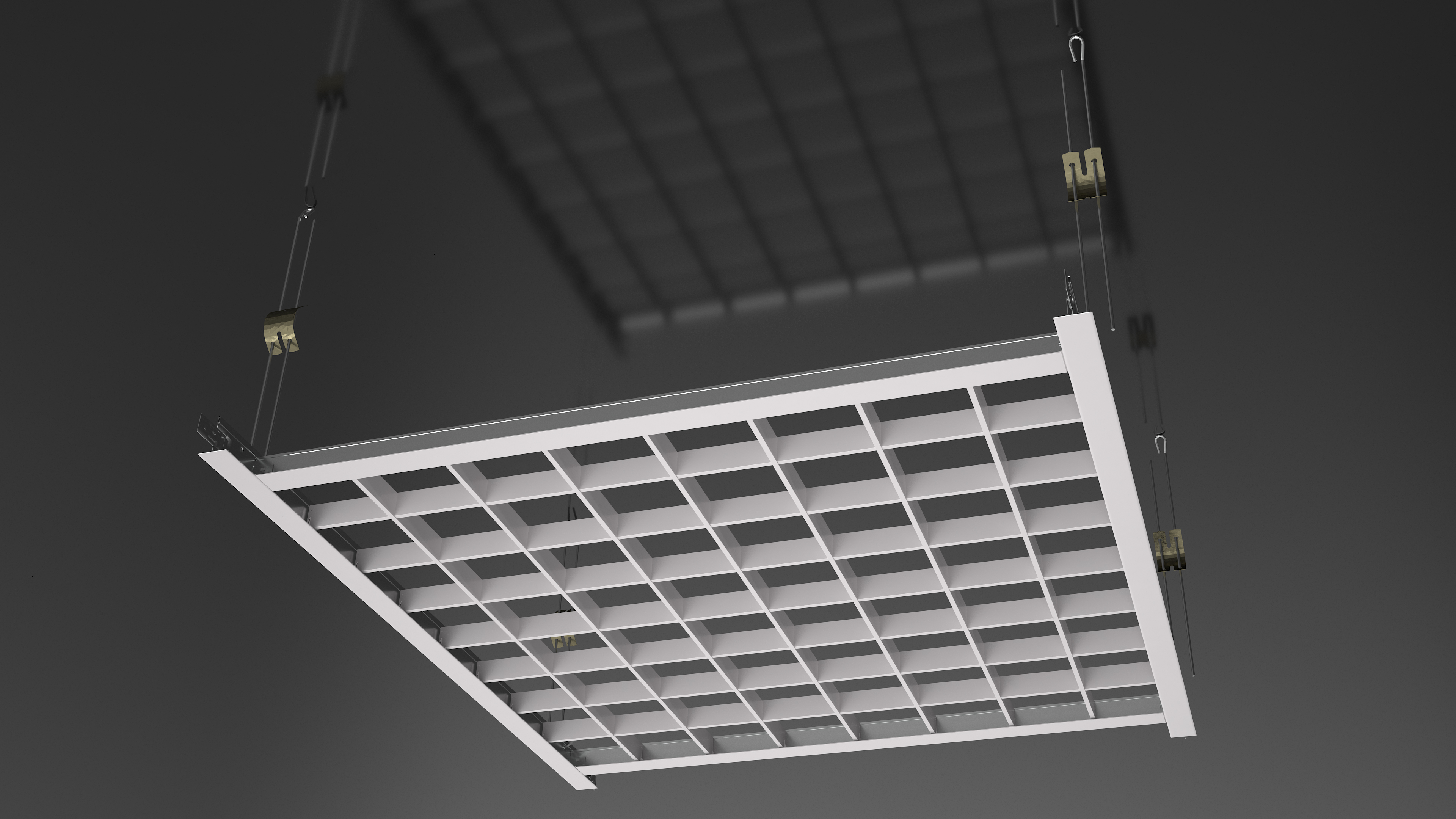 3D Aluminum Grid Ceiling