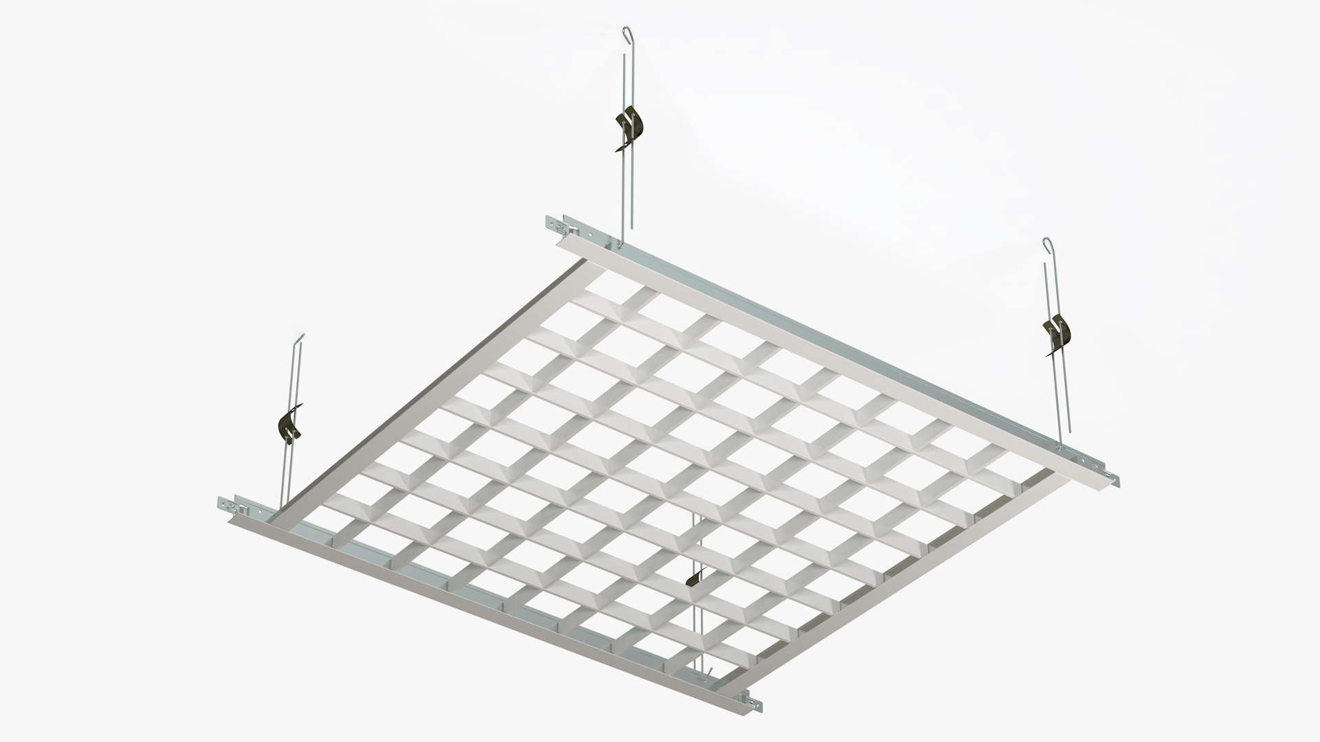 3D Aluminum Grid Ceiling