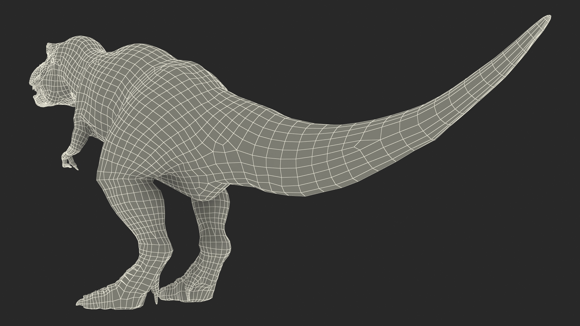 3D model T Rex Idle Animated Rigged for Maya