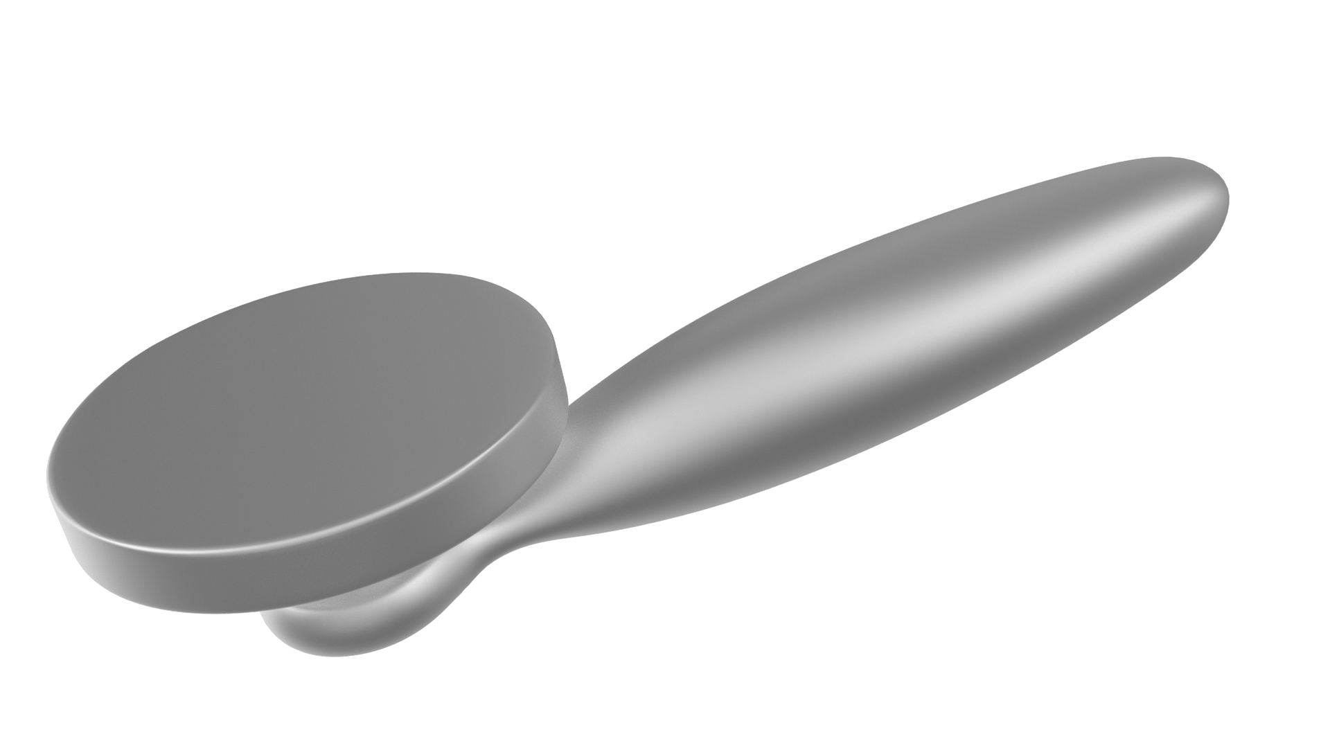 3D Door Handle Swivel Straight Oval Metal model