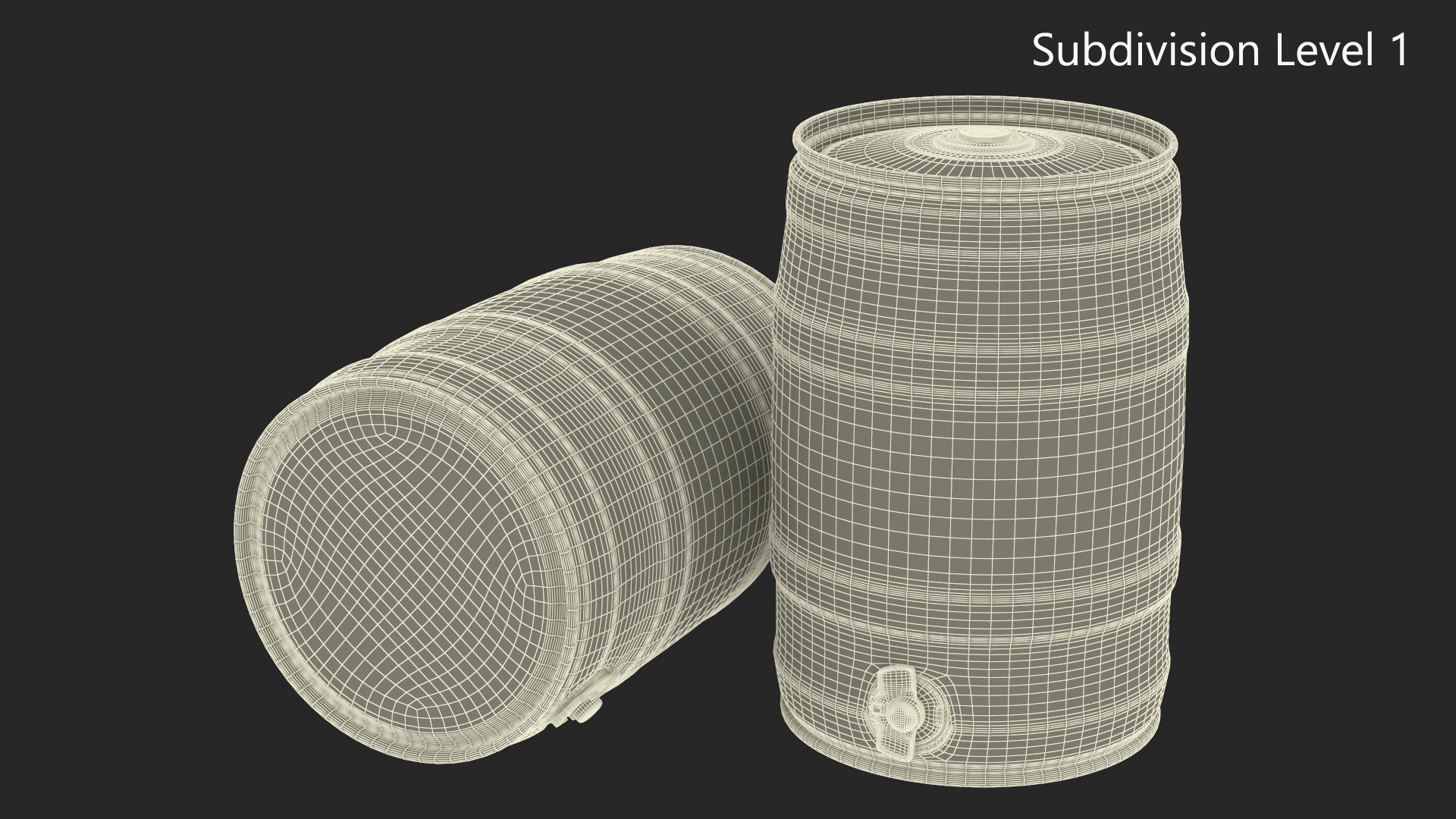 Krusovice Beer 5 Liter Barrel 3D model
