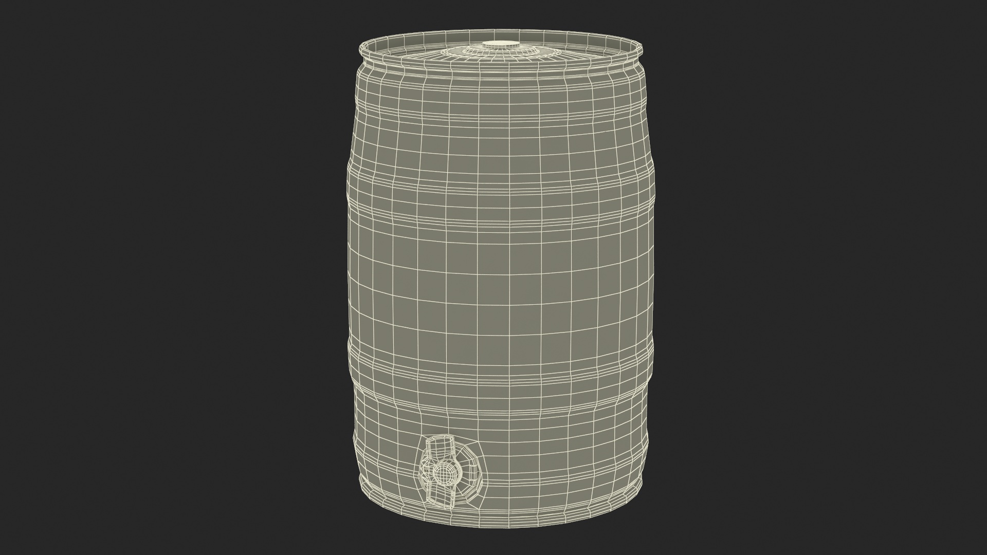 Krusovice Beer 5 Liter Barrel 3D model