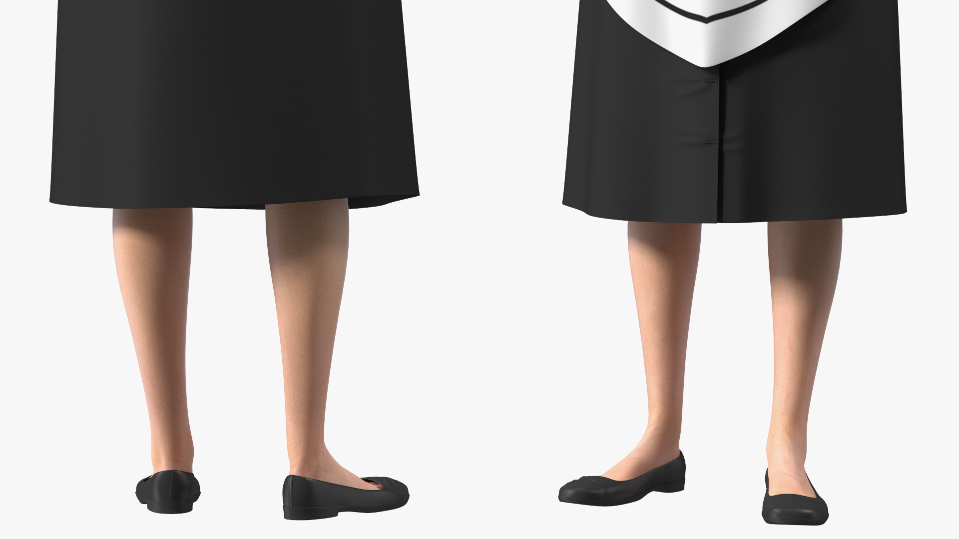 Housekeeping Maid with Handheld Vacuum Cleaner Rigged for Maya 3D