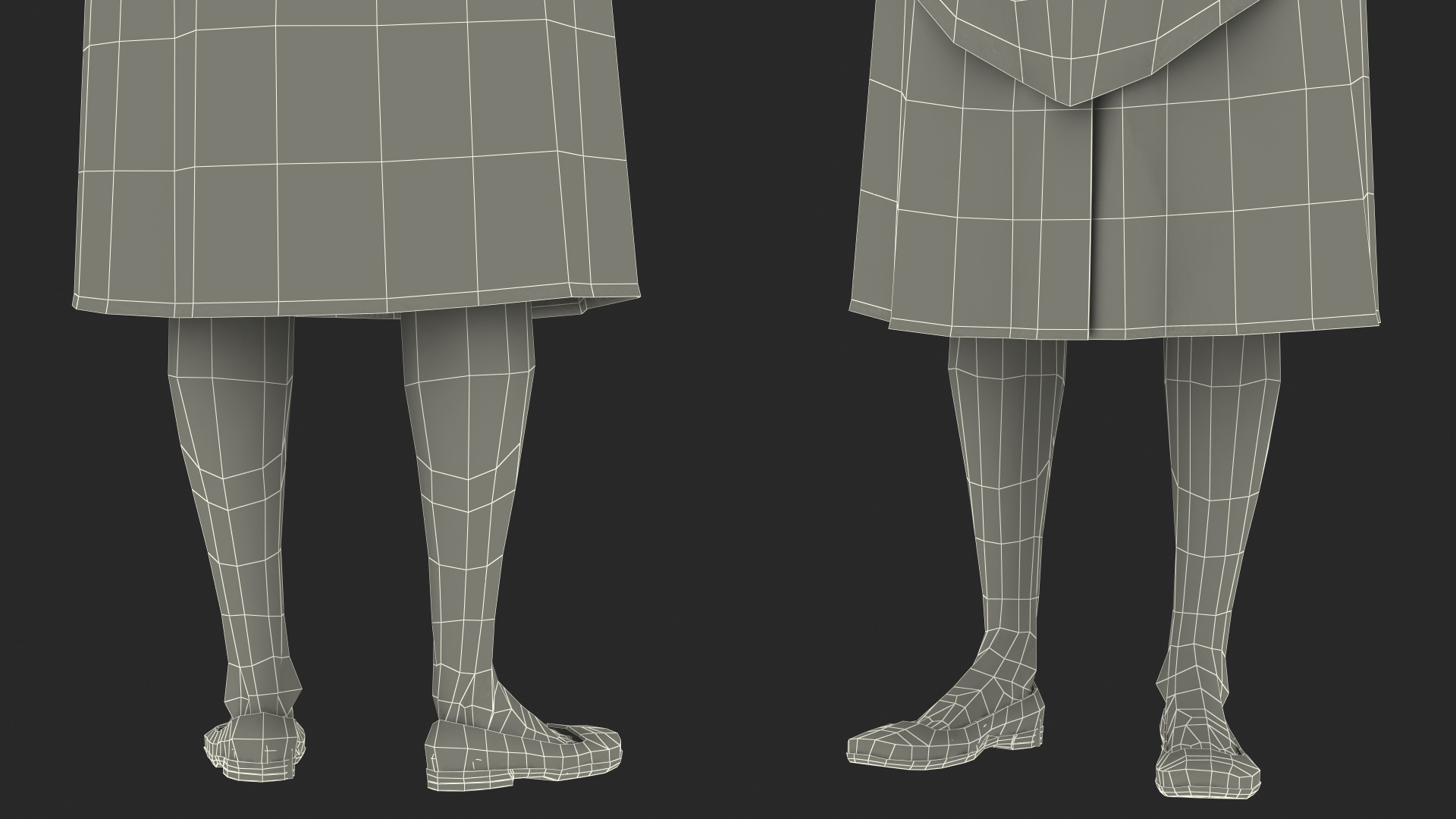 Housekeeping Maid with Handheld Vacuum Cleaner Rigged for Maya 3D