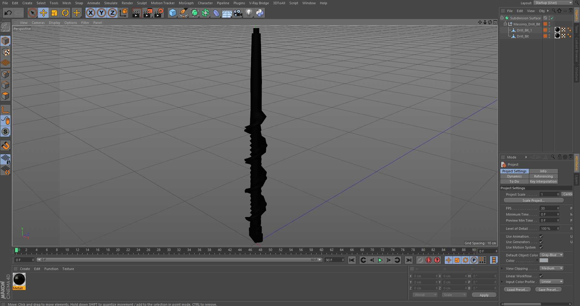 Masonry Drill Bit 3D