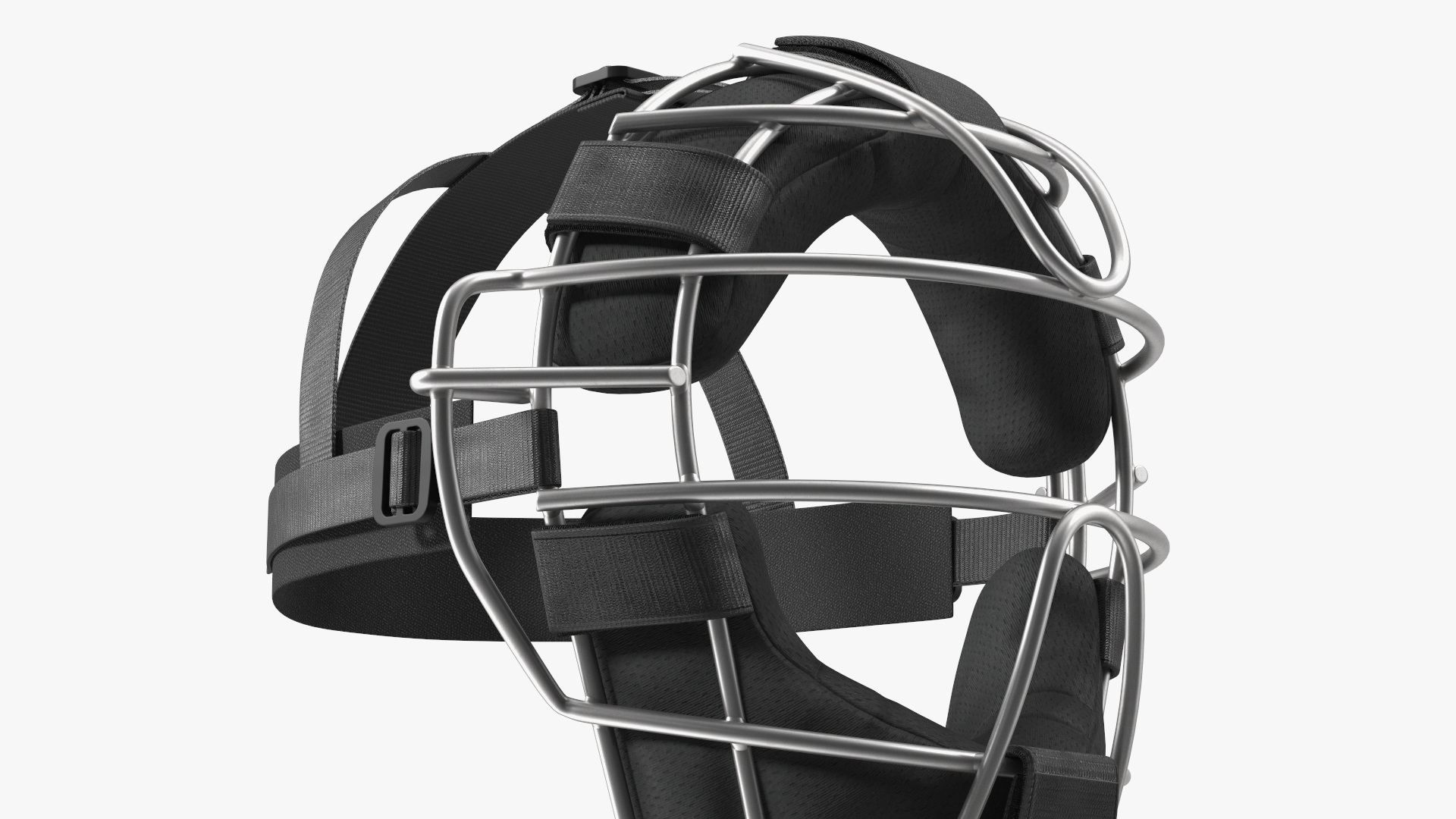 Umpire Baseball Catcher Mask Black 3D model