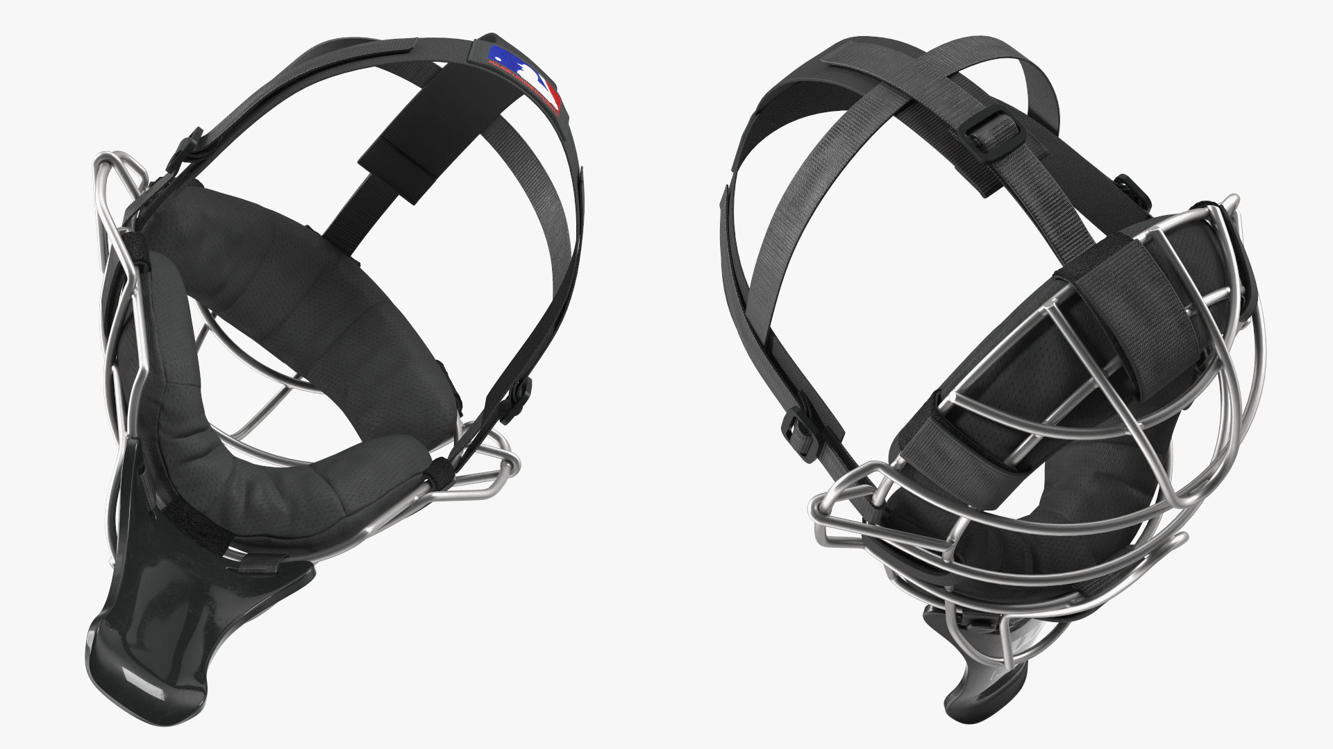 Umpire Baseball Catcher Mask Black 3D model