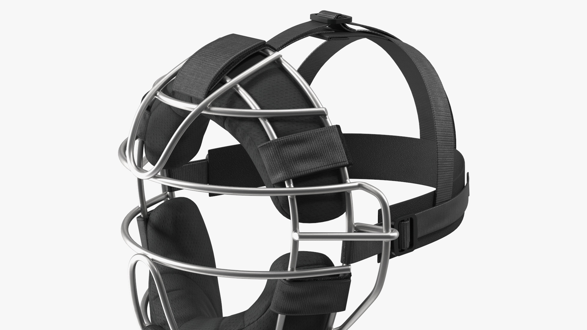 Umpire Baseball Catcher Mask Black 3D model