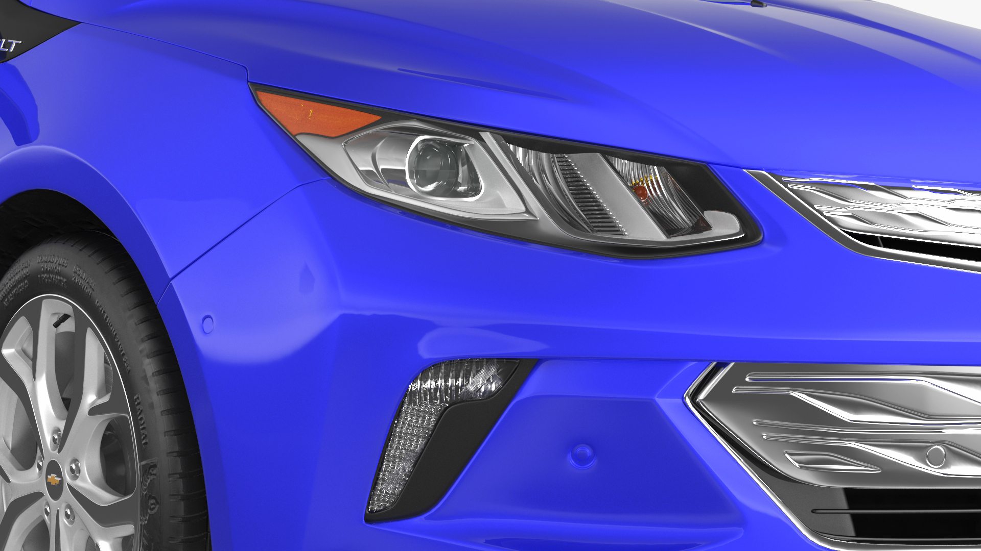 3D model Chevrolet Volt Rigged for Maya