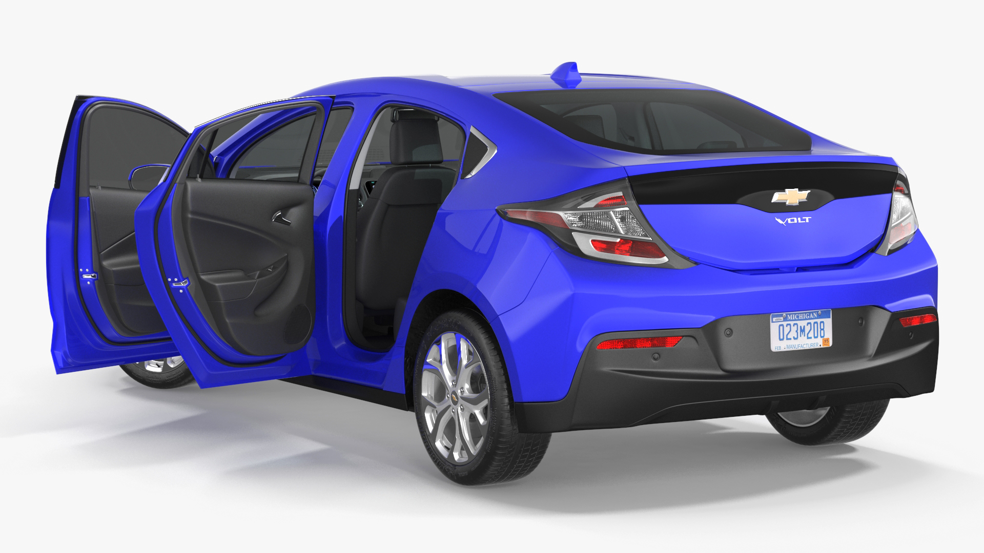 3D model Chevrolet Volt Rigged for Maya
