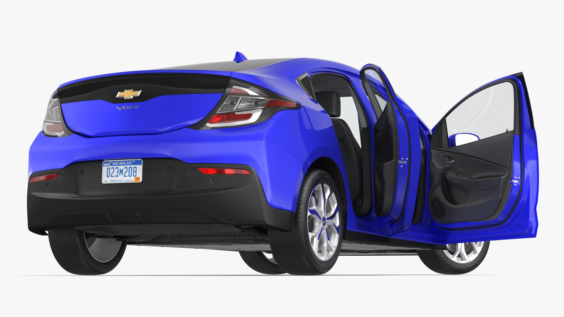 3D model Chevrolet Volt Rigged for Maya